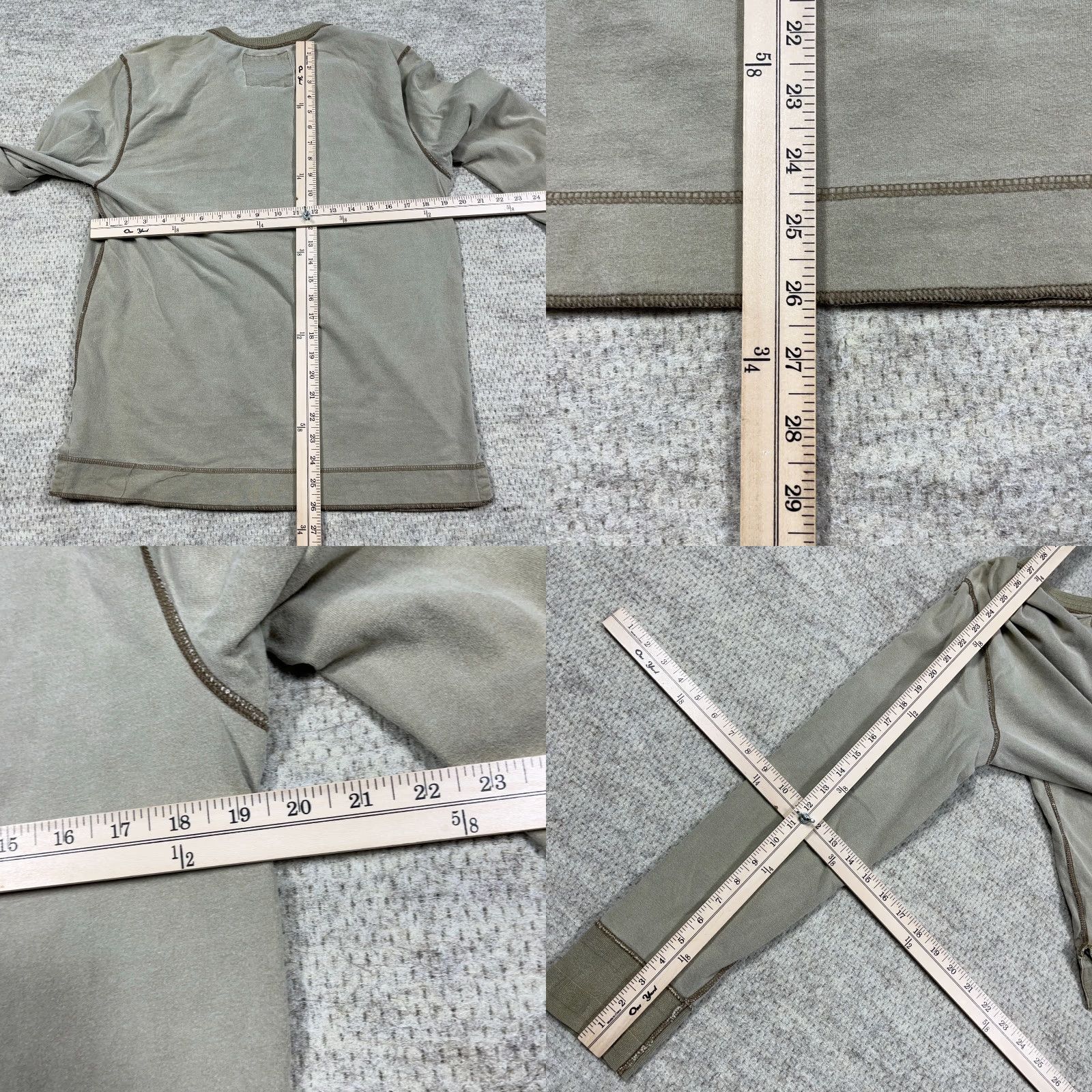 American Eagle Outfitters VINTAGE American Eagle Outfitters Sweater Shirt Mens L Green Henley Pullover Knit Heavyweight Casual 80s 90s Grunge USA Fashion Boys Mens Size US L / EU 52-54 / 3 - 8 Thumbnail