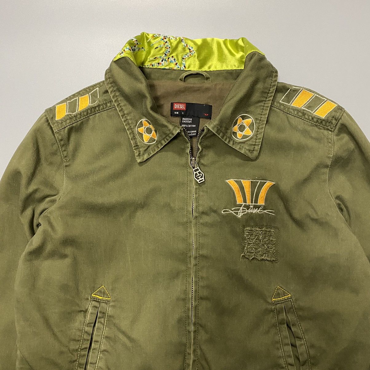 Diesel × Vintage Diesel Y2K Vintage Women’s Jacket S Crazy Design Retro Style Size S / US 4 / IT 40 - 4 Thumbnail
