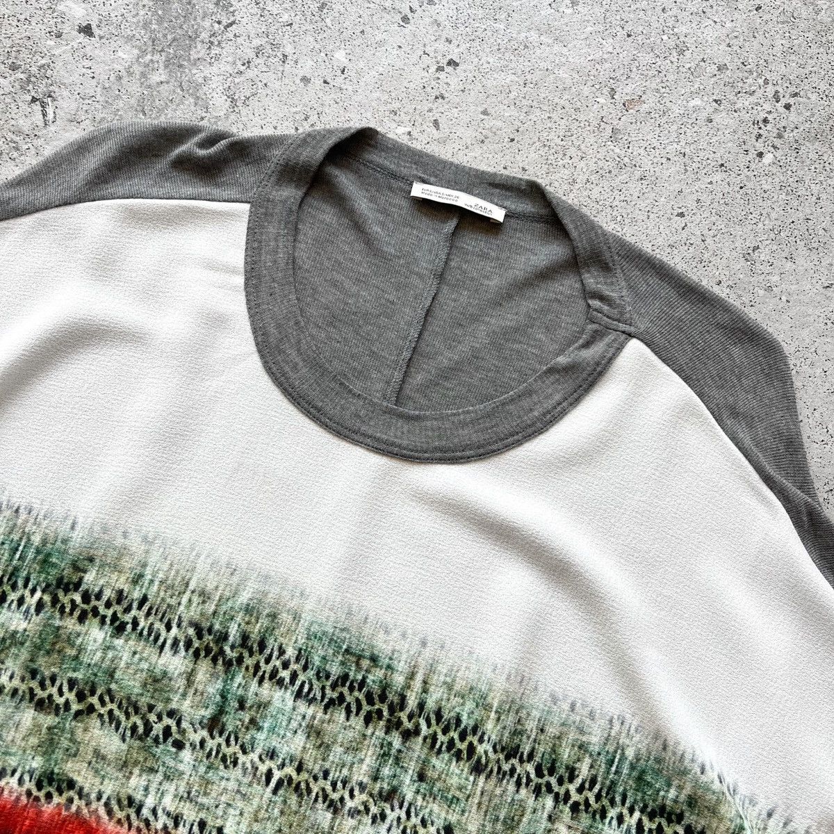 Designer × Zara Zara Women’s Multicolor Oversize Short Sleeve Top Shirt Size S / US 4 / IT 40 - 6 Thumbnail
