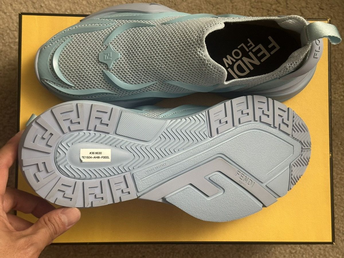Fendi Fendi light blue sneakers Size US 10 / EU 43 - 4 Thumbnail