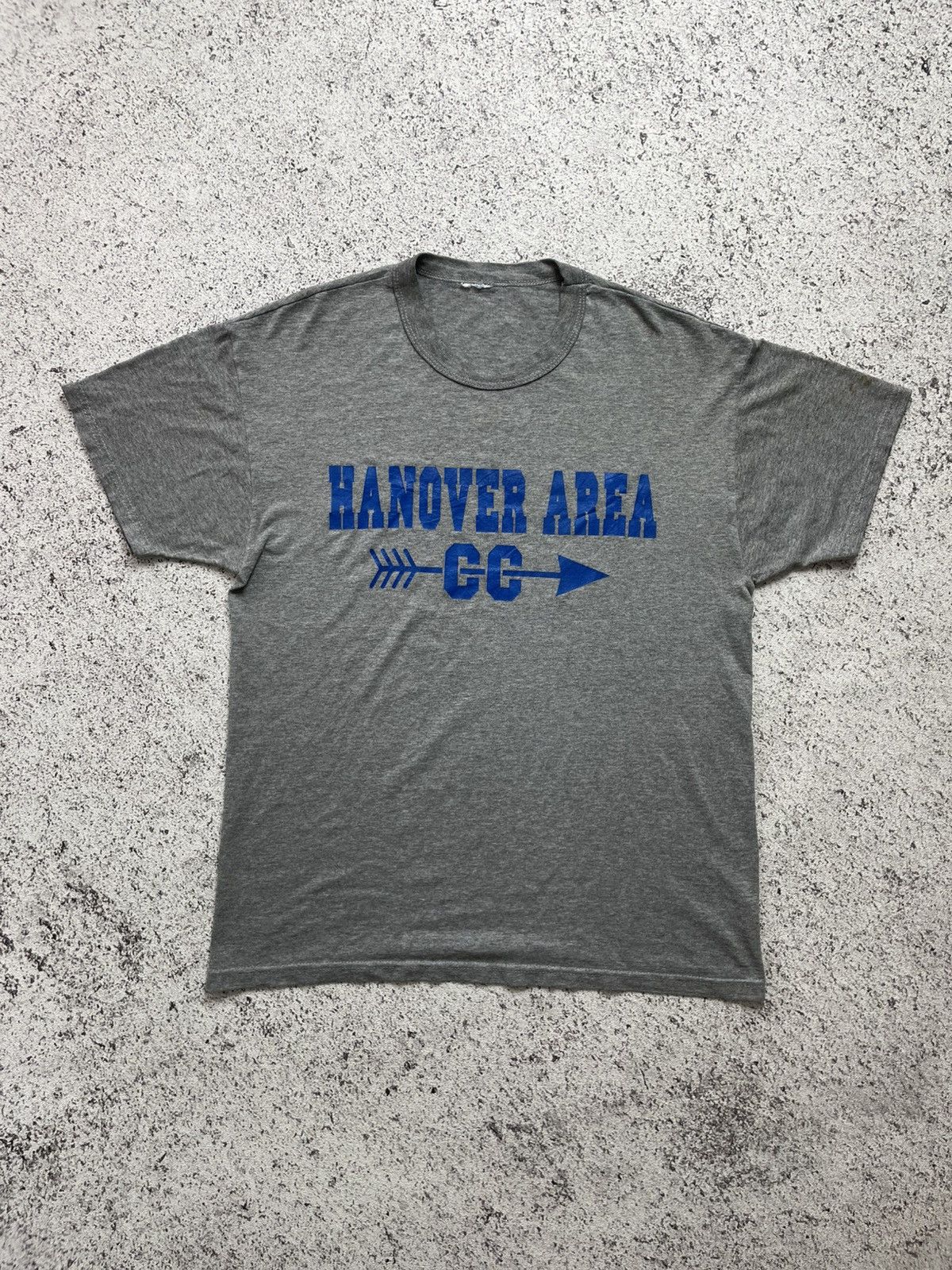 Vintage Vintage Sun Faded Thrashed Hanover Fitted Tee Size US M / EU 48-50 / 2 - 1 Thumbnail