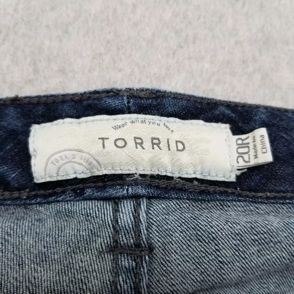 Torrid Torrid Jeans Womens 20 Blue Denim Tapered 40x31 Stretchy Size 42" / US 20 - 7 Thumbnail