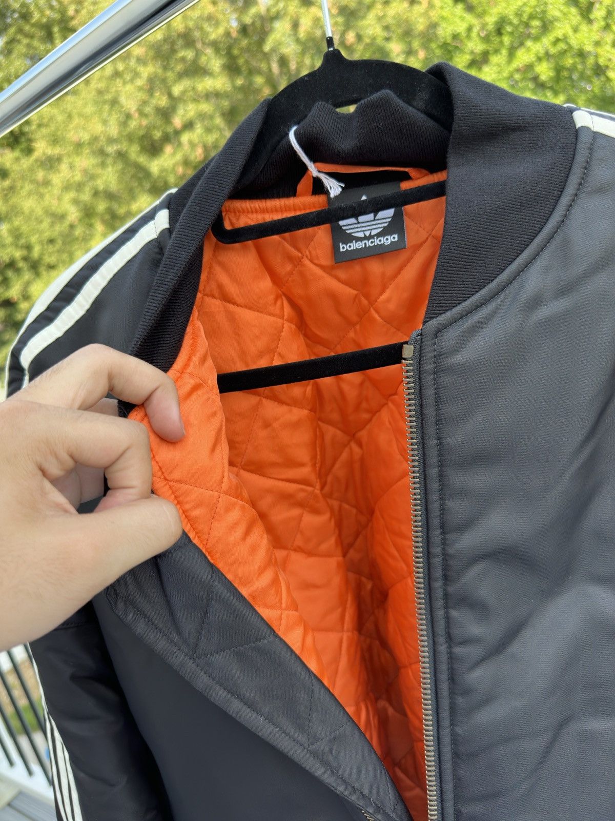 Balenciaga Balenciaga X Adidas Striped Bomber Size US XS / EU 42 / 0 - 5 Thumbnail