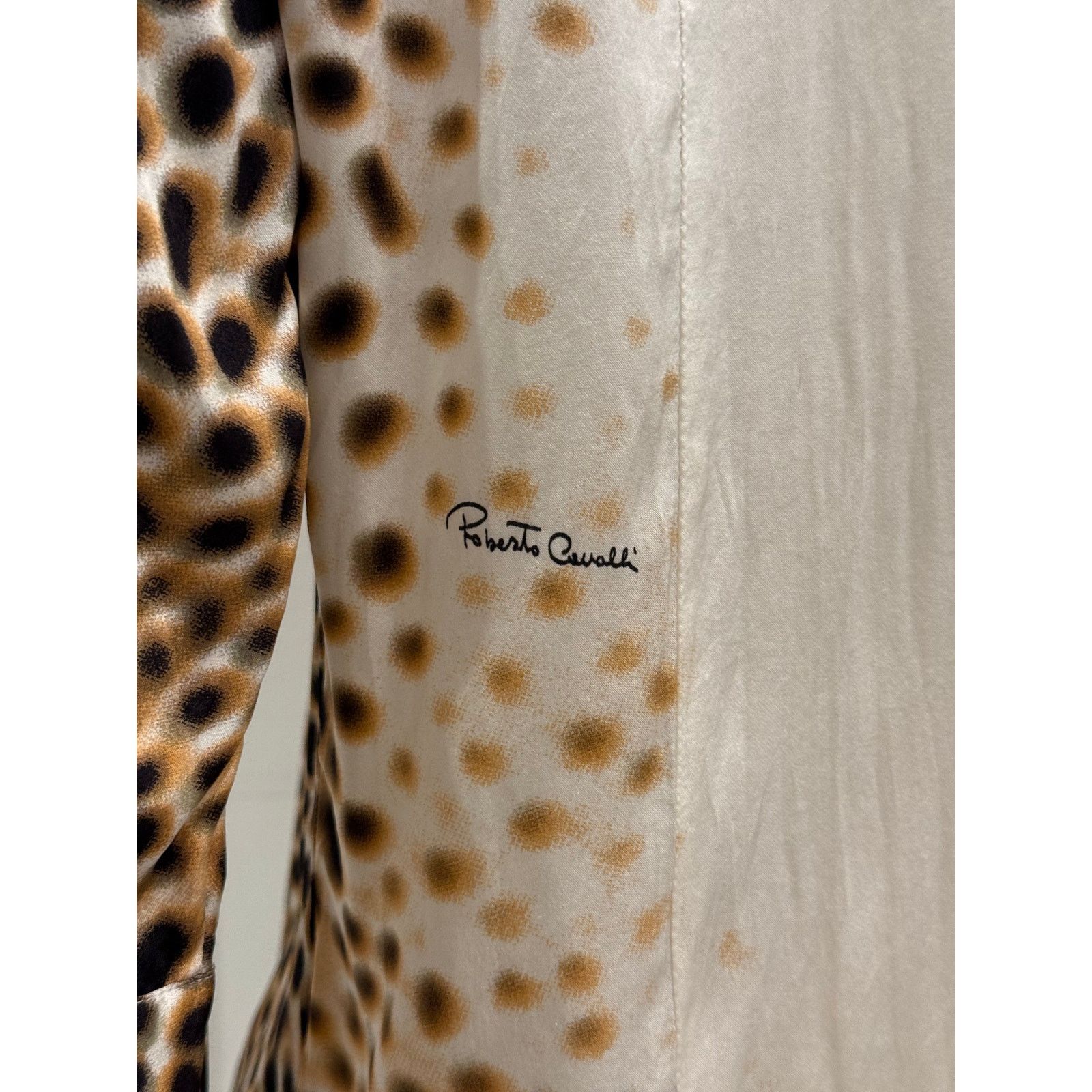 Roberto Cavalli 2000s Roberto Cavalli Leopard Print silk shirt Size M / US 6-8 / IT 42-44 - 9 Thumbnail