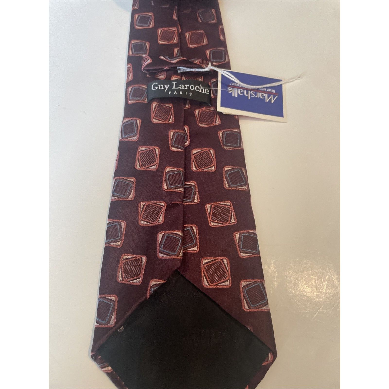 Guy Laroche Guy Laroche Paris Men's 100% Silk Tie ~ Red Multicolor ~ Size ONE SIZE - 5 Thumbnail