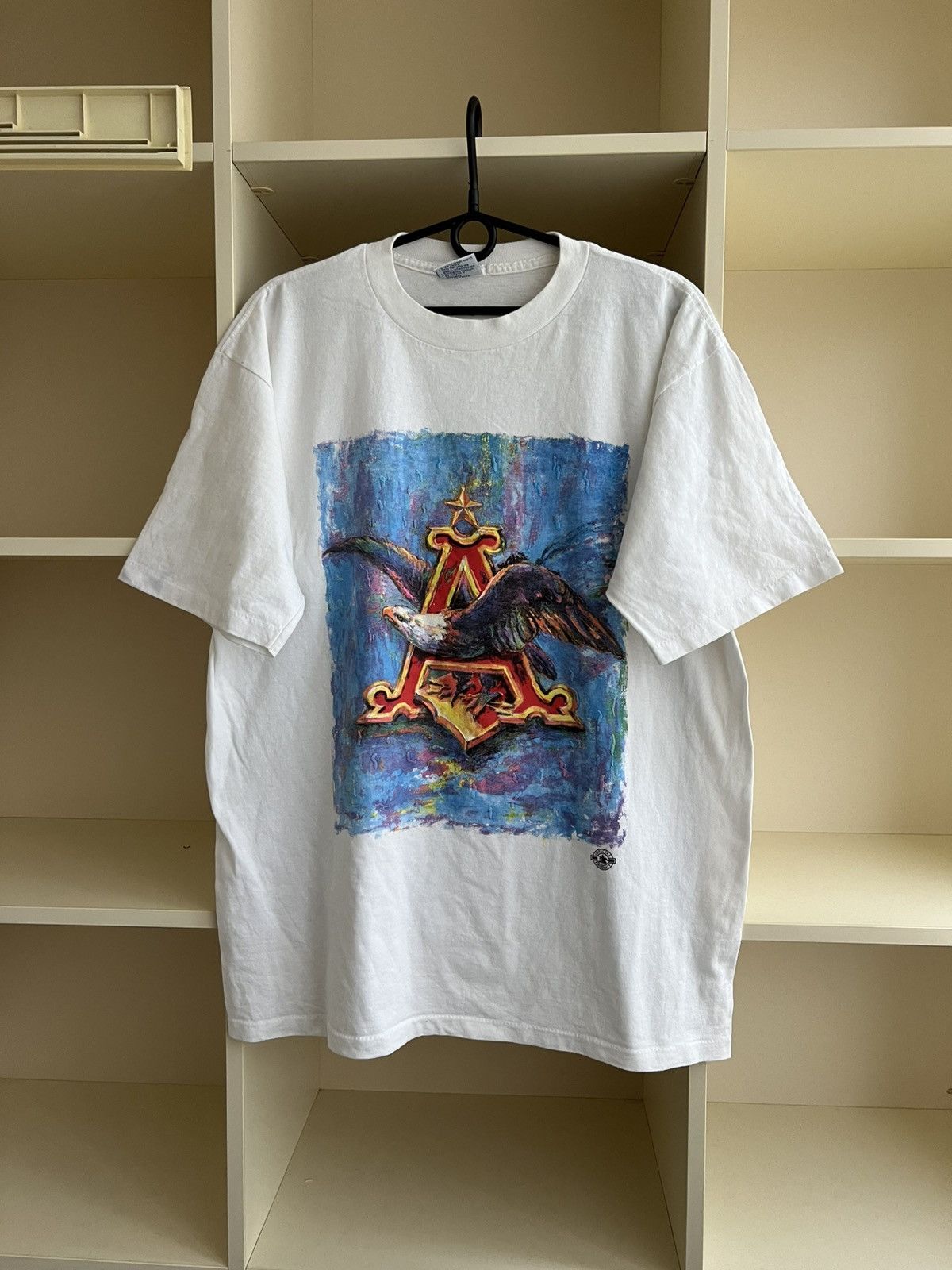 Vintage Vintage Anheuser Busch Beer Eagle T-Shirt AllSport USA 90s Size US XL / EU 56 / 4 - 1 Thumbnail