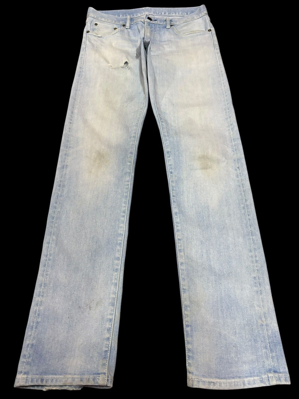 Japanese Brand × Kaihara Denim × Vintage Vintage Kaihara Denim Uniqlo Blue Washed Jeans Size US 30 / EU 46 - 1 Thumbnail