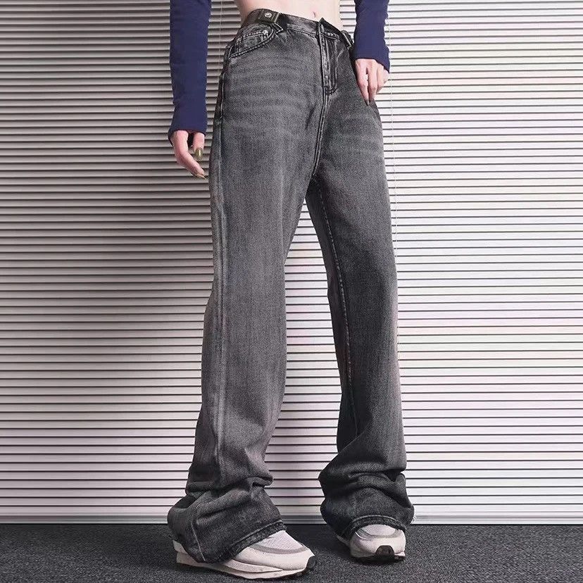 Vintage Harajuku Washed Vintage Straight Wide Leg Denim Pants Size US 33 - 3 Thumbnail
