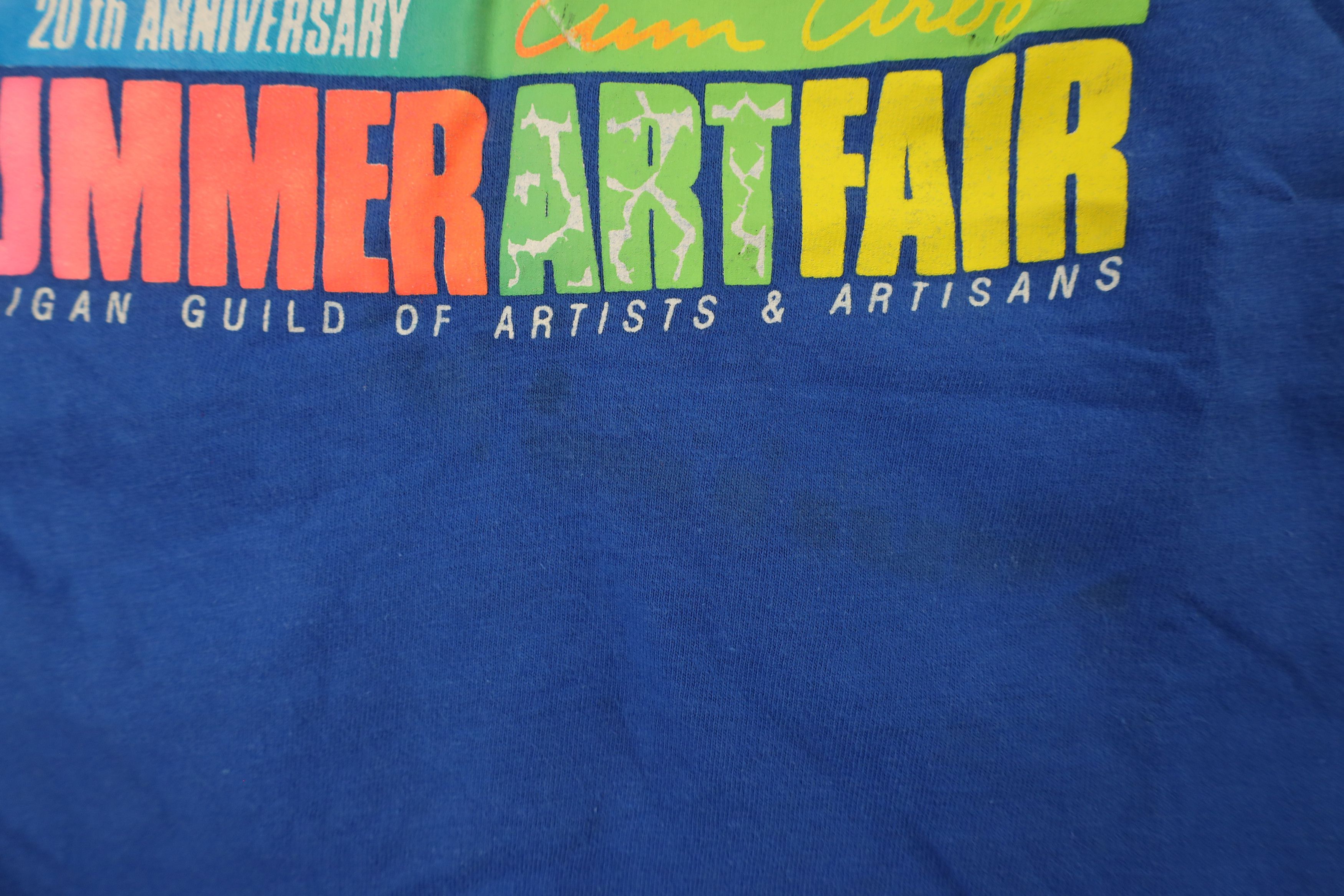 Vintage Vintage 90s 20th Anniversary Ann Arbor Art Fair T-Shirt Size US L / EU 52-54 / 3 - 5 Thumbnail