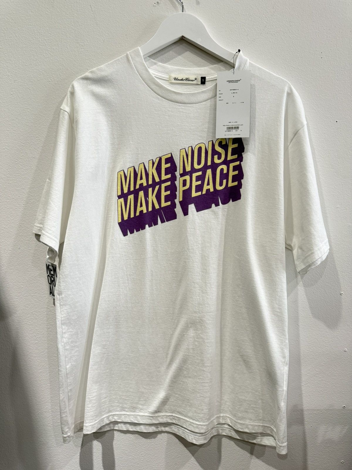 Undercover Make Noise Make Peace Tee Size US XL / EU 56 / 4 - 2 Thumbnail