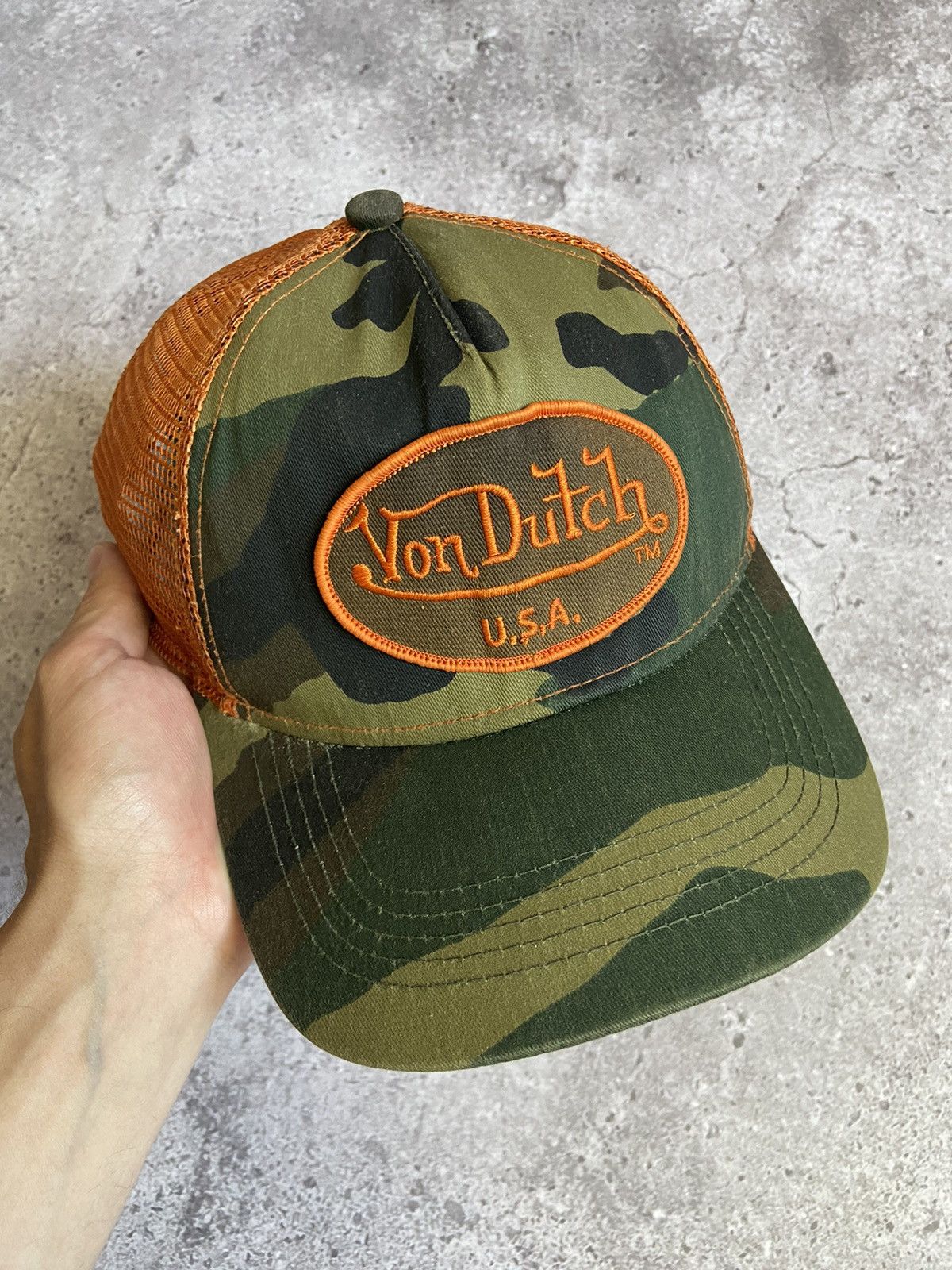 Von Dutch Vintage Y2K Von Dutch Camo Cap Size ONE SIZE - 2 Thumbnail