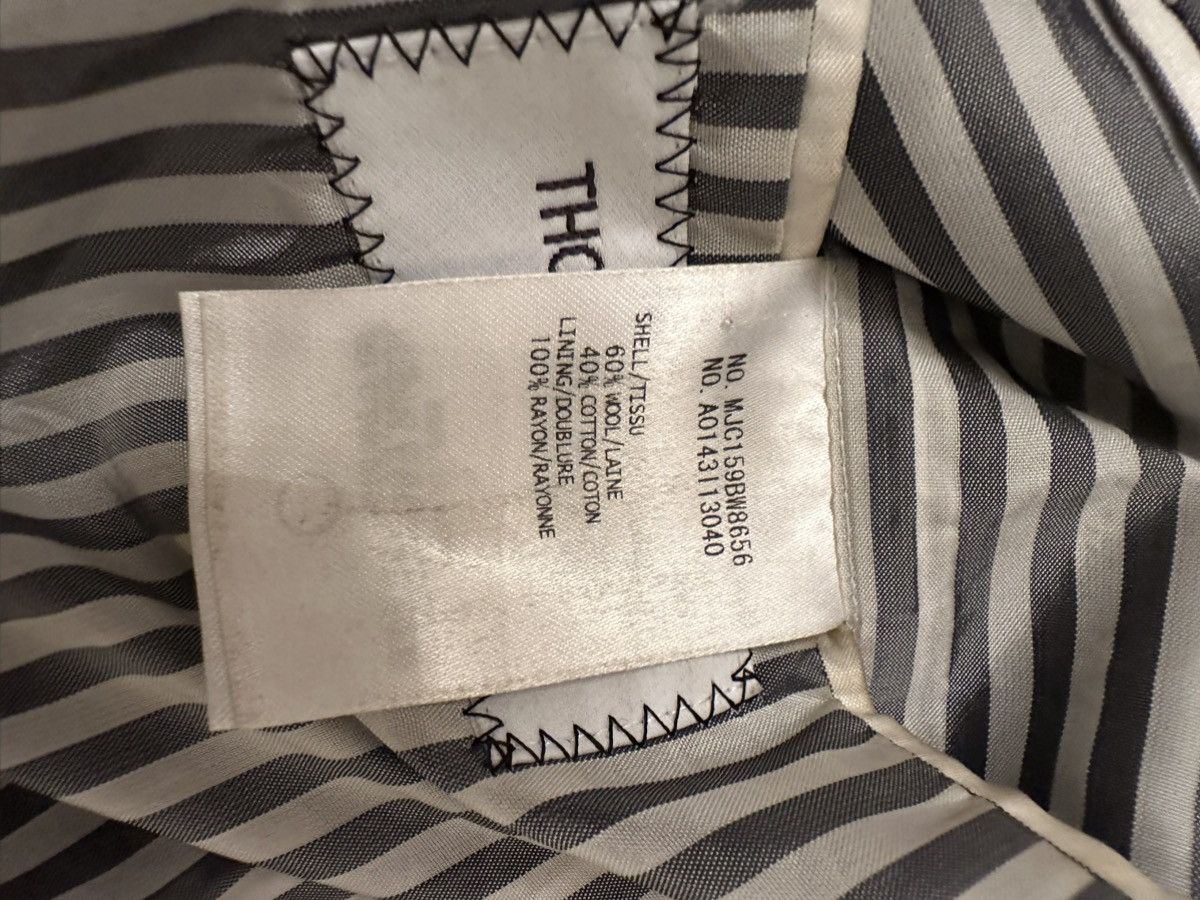Thom Browne Thom Browne Green/Black Stripe White Piped Blazer Size 36S - 6 Thumbnail