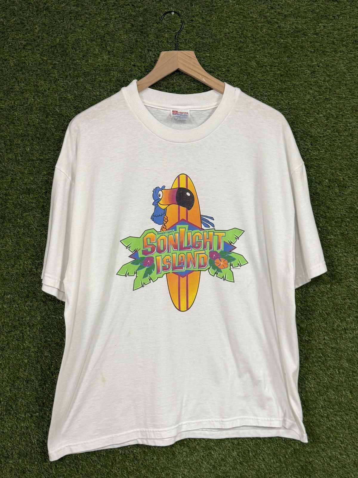 Hanes Vintage Hanes Heavyweight Bird Toucan Fruit Loop Tee XL Size US XL / EU 56 / 4 - 1 Thumbnail