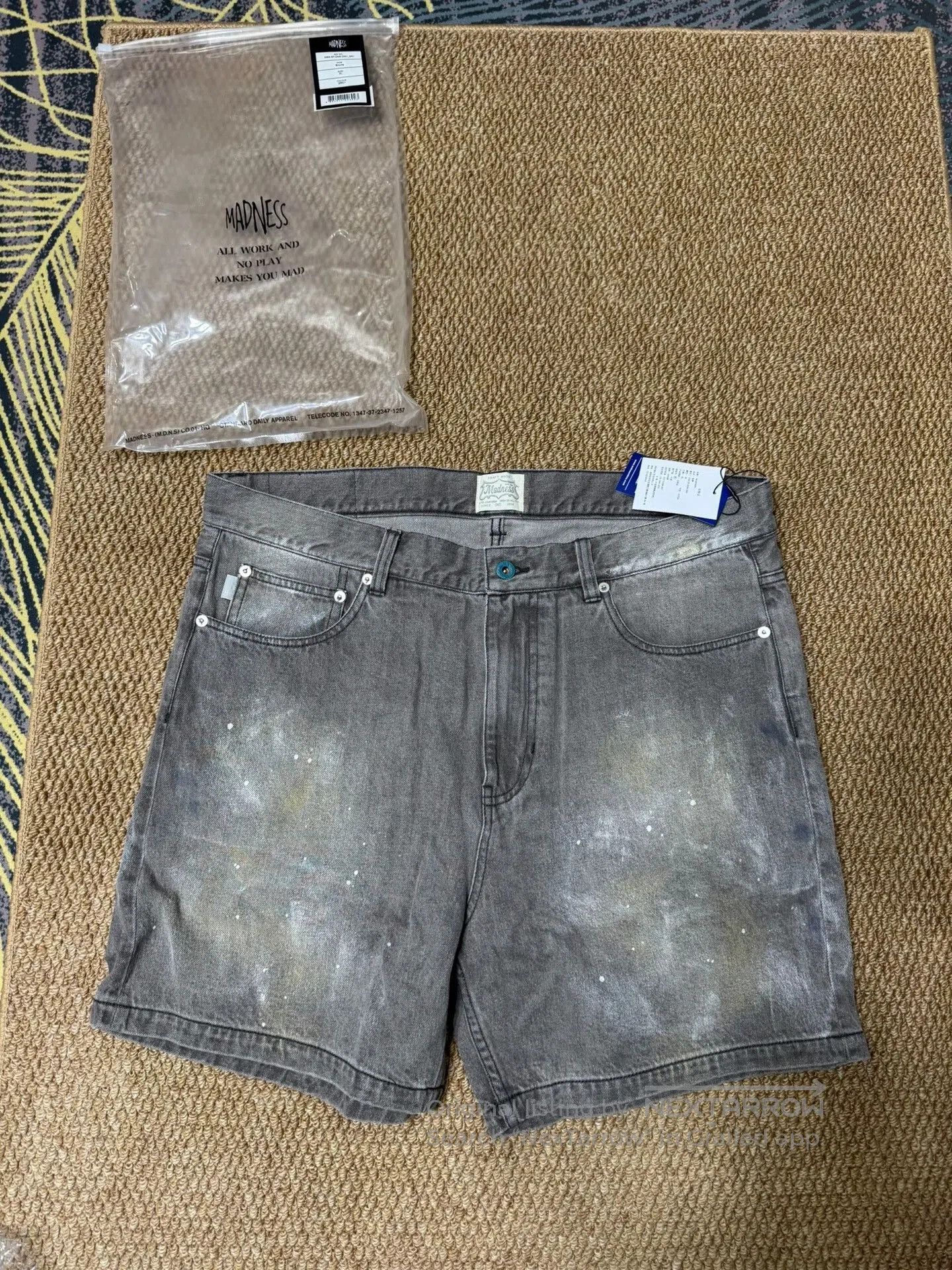 Madness MADNESS CRUSH Denim Shorts. Size US 36 / EU 52 - 1 Thumbnail