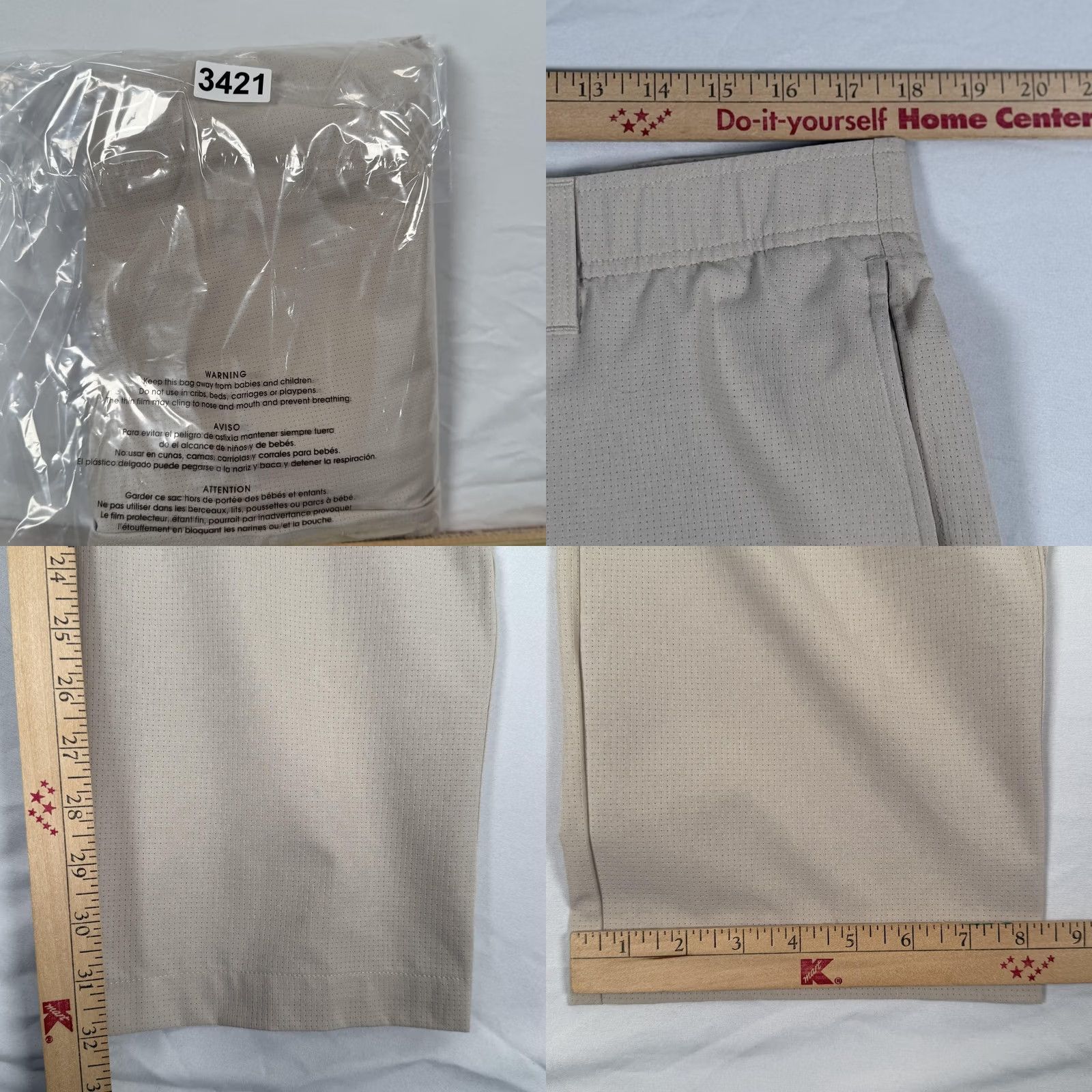 Under Armour Under Armour Golf Pants Mens 36x32 Beige Elastic Waist 100% Polyester Khakis Pockets Inseam 32 Golfcore Nike Size US 36 / EU 52 - 9 Thumbnail