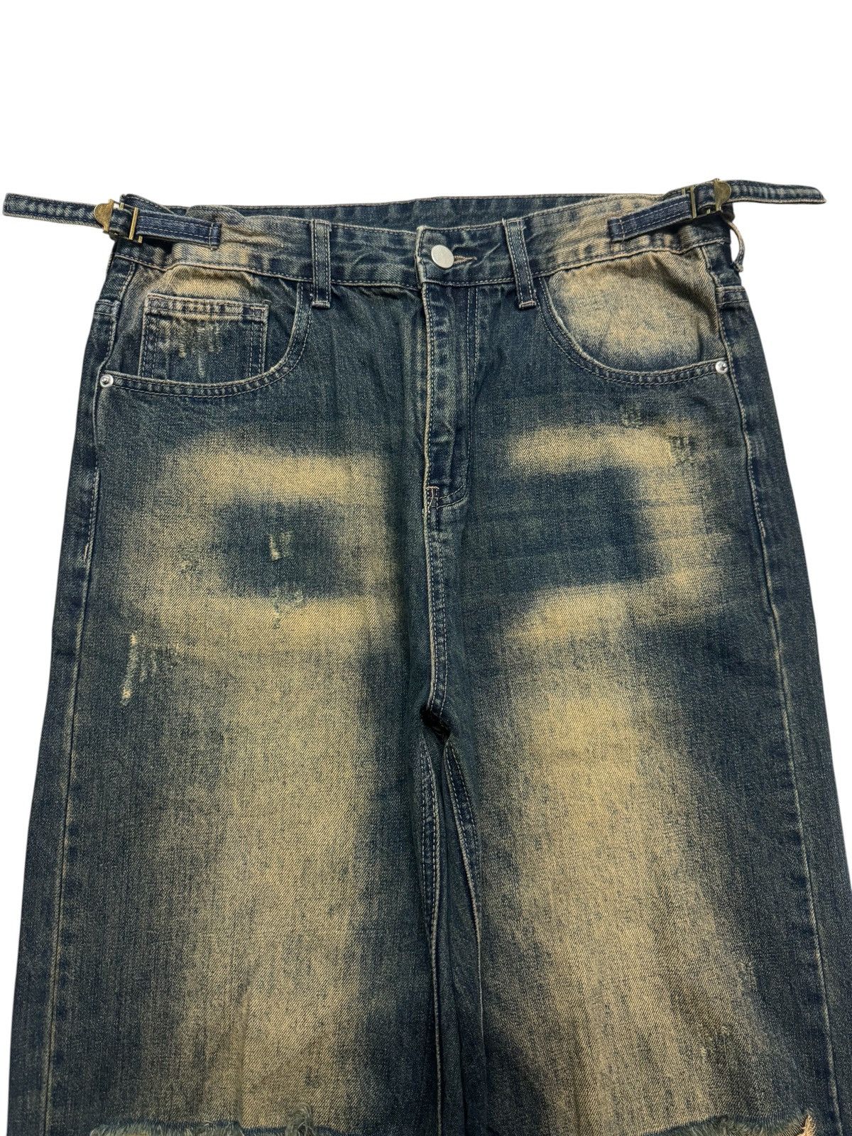 Kapital BALENCIAGA THRASHED BAGGY MUDMAX DISTRESS BY JAPANESE JEANS Size US 31 - 4 Thumbnail