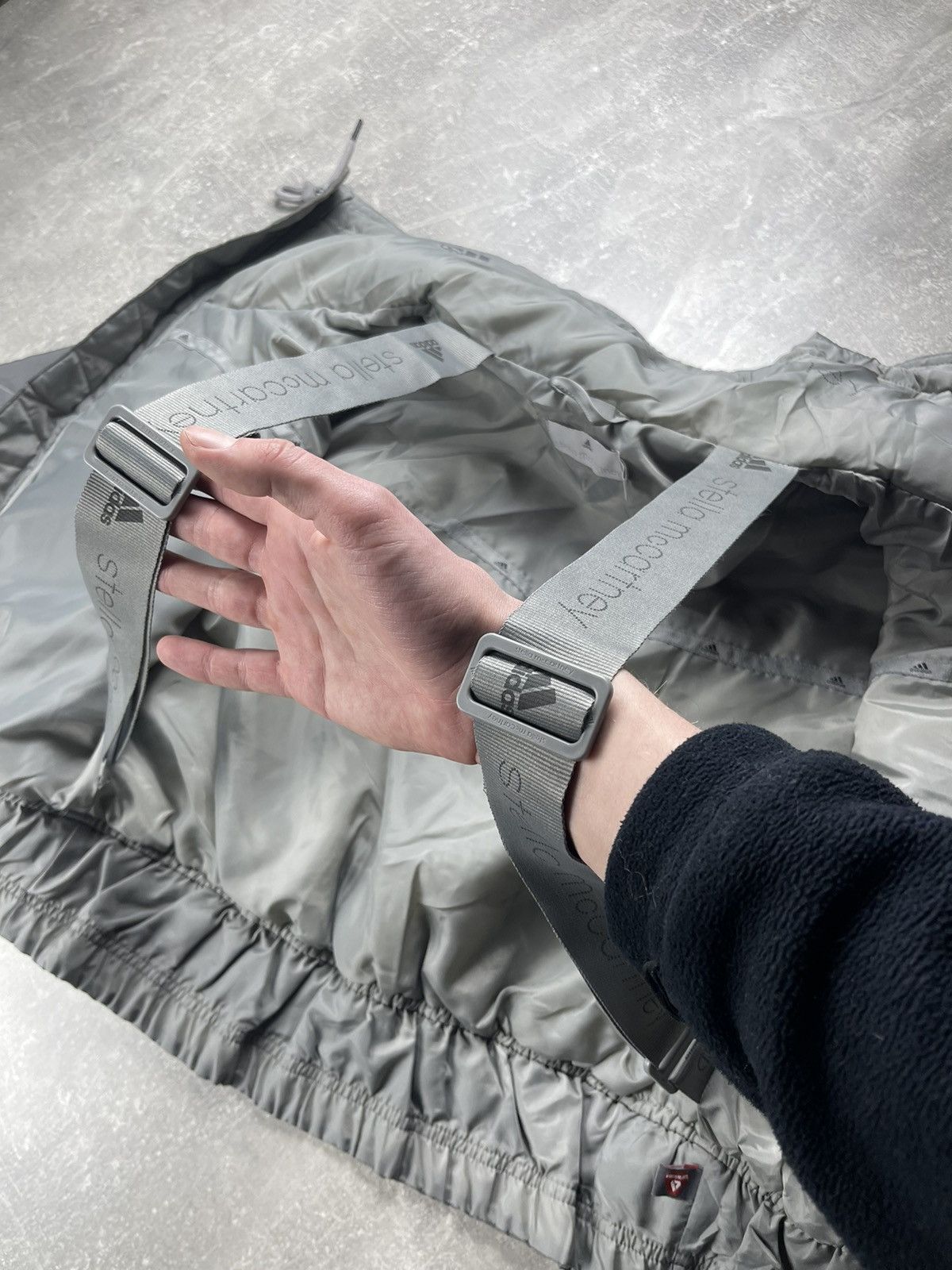 Adidas × Stella McCartney Adidas Stella McCartney Reflective Quilted Jacket Gray Size M / US 6-8 / IT 42-44 - 18 Thumbnail