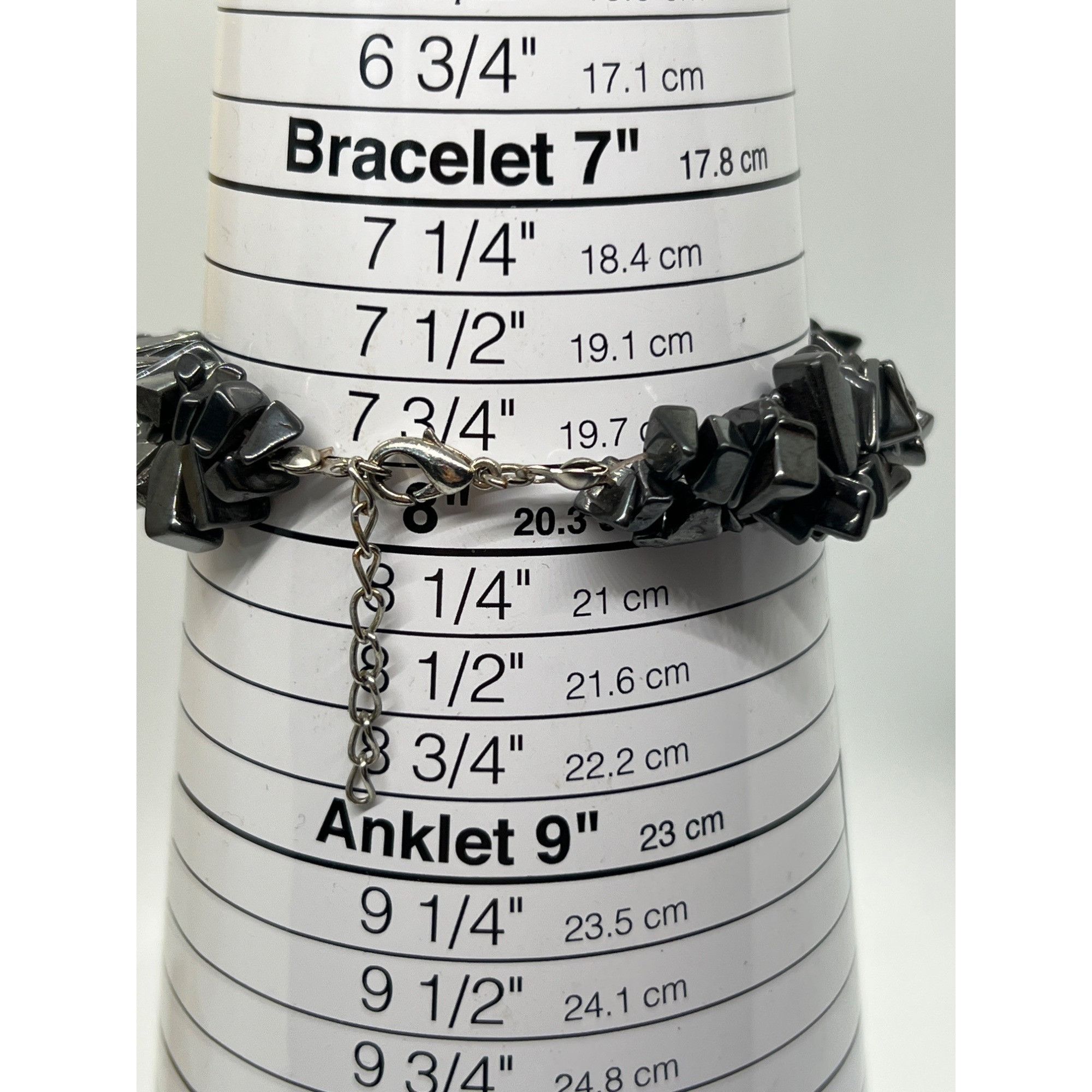 Other Hematite Chip Bracelet 2 Strands Twist Adjustable 7 3/4" - 1 Size ONE SIZE - 3 Thumbnail