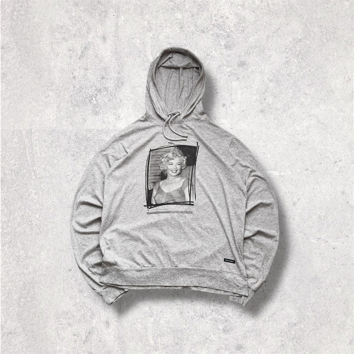Dolce & Gabbana × Vintage 2011 Dolce Gabbana "Marilyn Monroe" Y2k Grey Hoodie Size US M / EU 48-50 / 2 - 1 Thumbnail