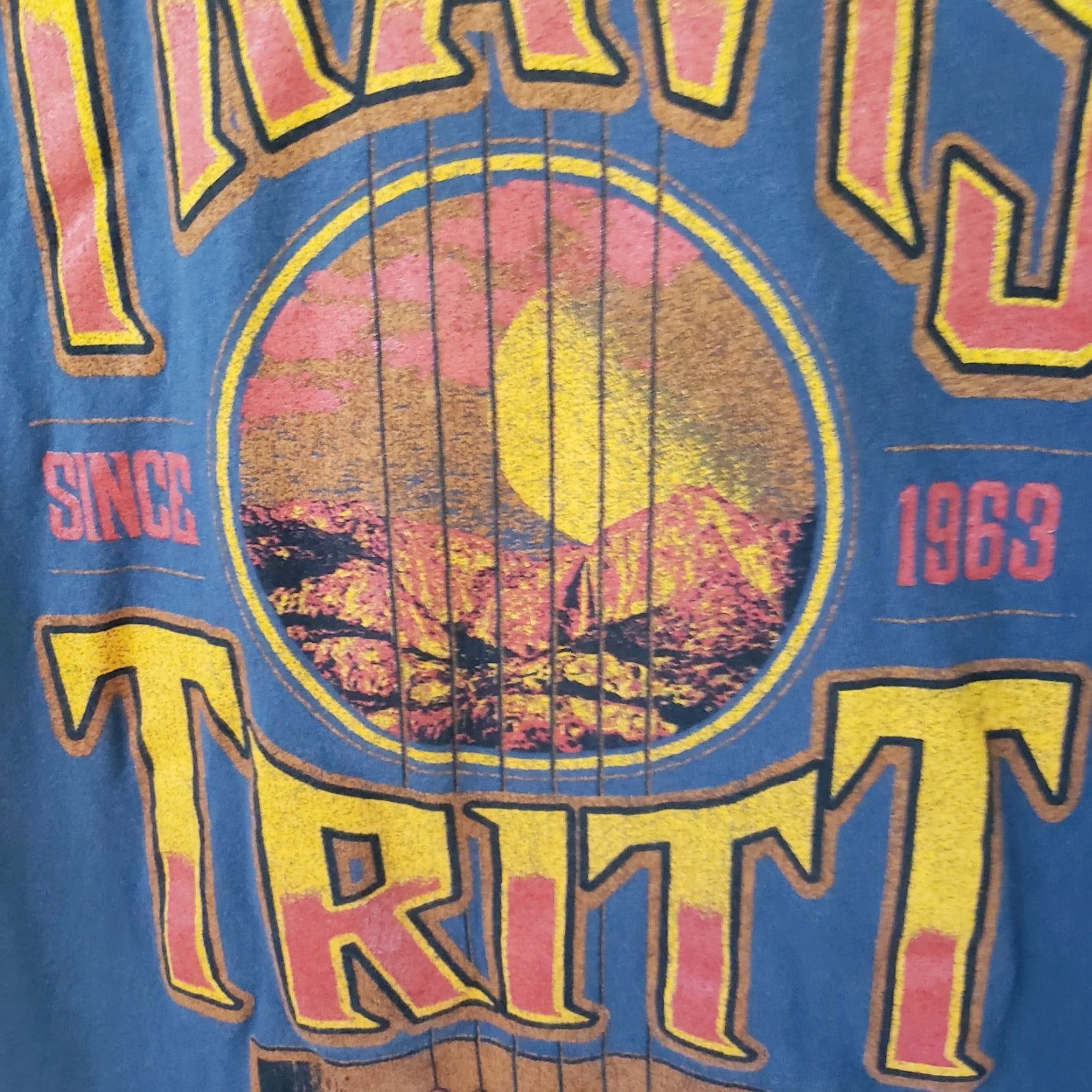Next Level VINTAGE Travis Tritt Shirt Mens L Gray Front Graphic Next Level Retro 90s Boys? Size US L / EU 52-54 / 3 - 7 Thumbnail