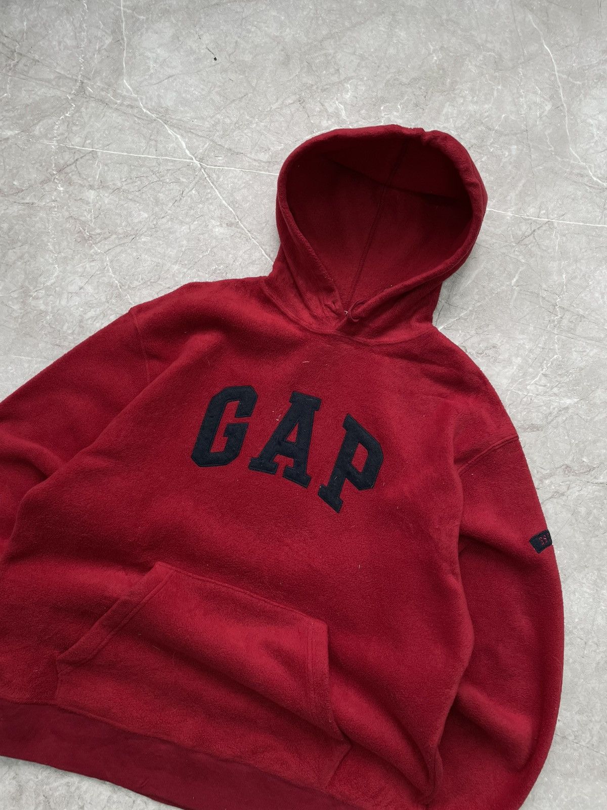 Gap × Vintage VINTAGE BOXY GAP BAGGY FLEECE Y2K BIG LOGO HOODIE SWEATSHIRT Size US M / EU 48-50 / 2 - 2 Thumbnail