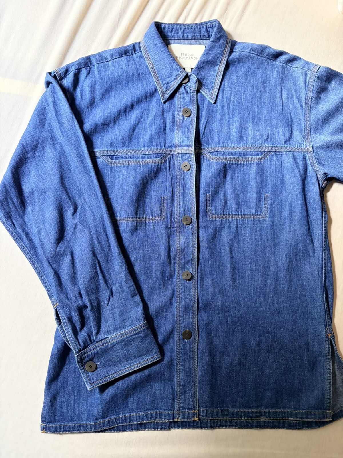 Studio Nicholson Studio Nicholson Denim Shirt Size S / US 4 / IT 40 - 1 Thumbnail