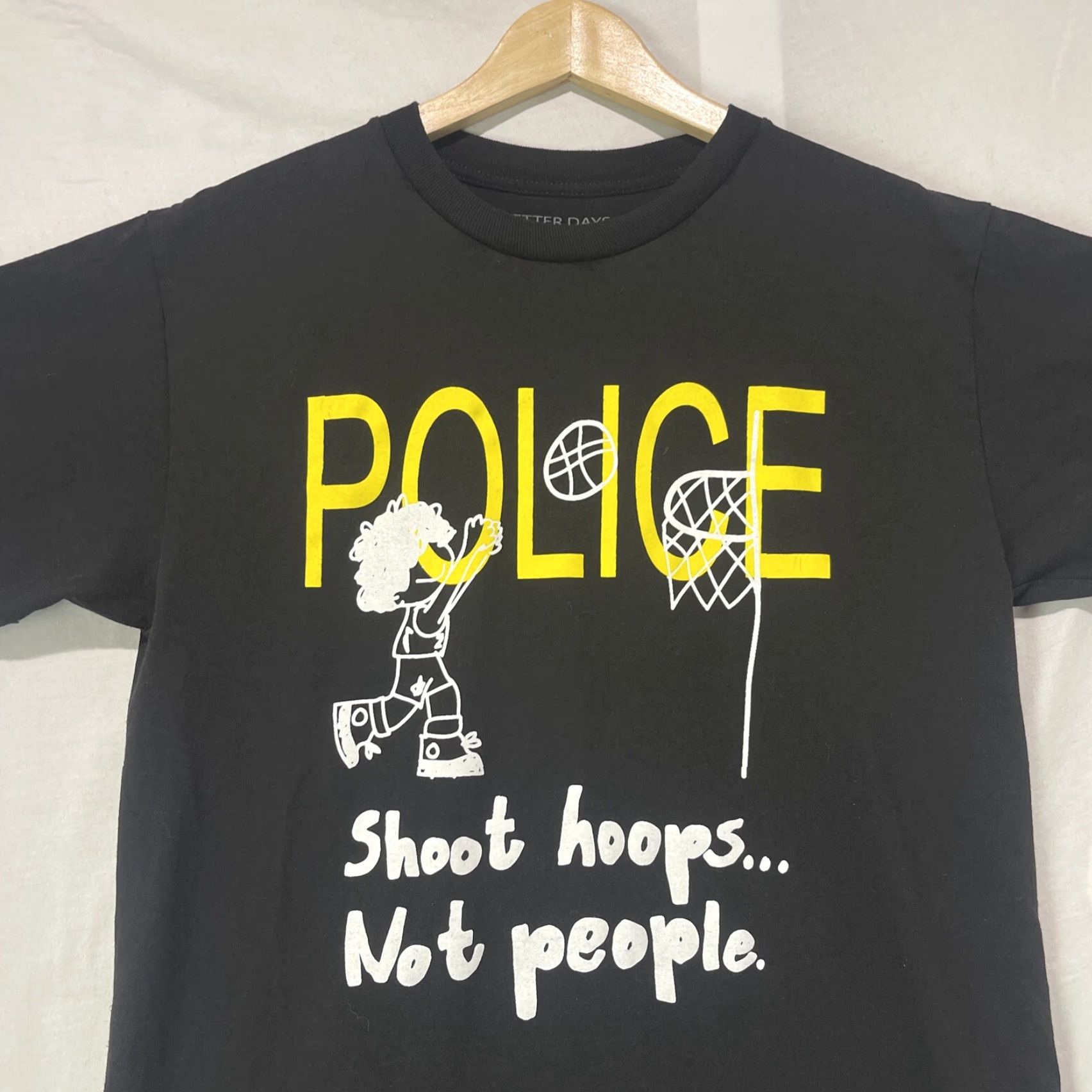 Vintage Better Days Mens Shirt Medium Streetwear Police Shoot Hoops Not People Tee Size US M / EU 48-50 / 2 - 3 Thumbnail