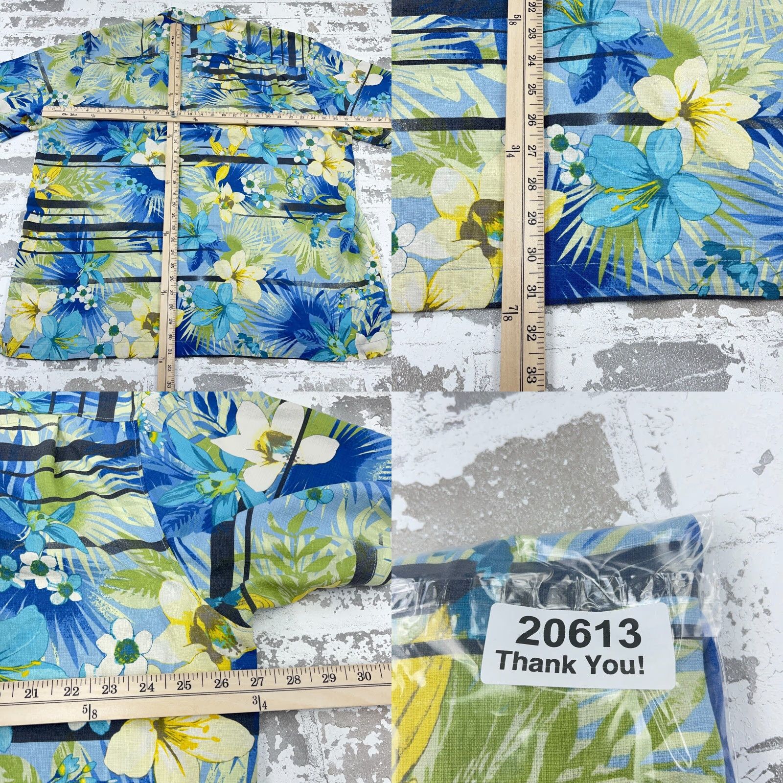 Tommy Bahama Tommy Bahama Shirt Men XXL Silk Button Up Blue Yellow Floral Hawaiian IslandZone Mens Size US XXL / EU 58 / 5 - 8 Thumbnail