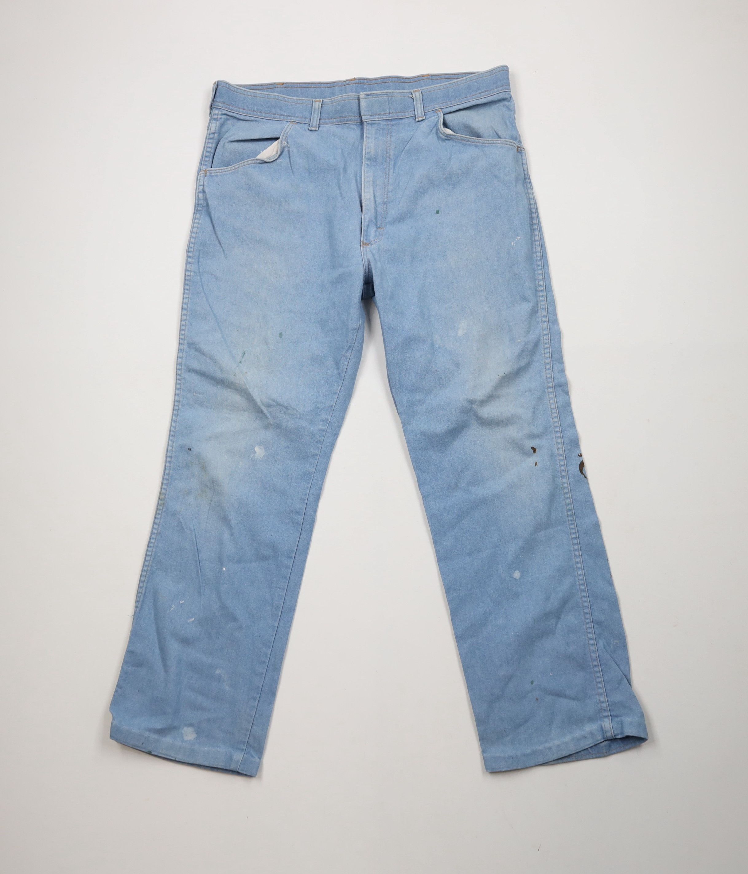 Vintage × Wrangler Vintage 70s 80s Wrangler Wide Leg Denim Jeans Cotton USA Size US 36 / EU 52 - 1 Thumbnail