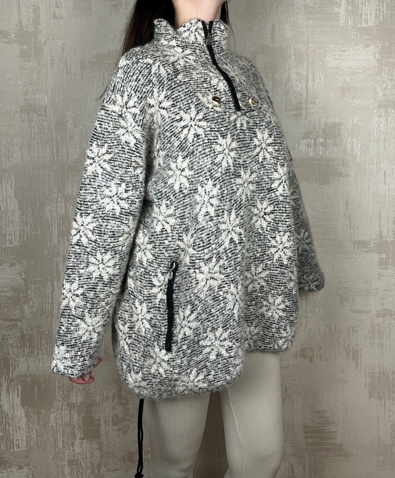 Vintage Hammerschmid Floral Wool Mohair Viscose Pullover Sweater Size L / US 10 / IT 46 - 7 Thumbnail