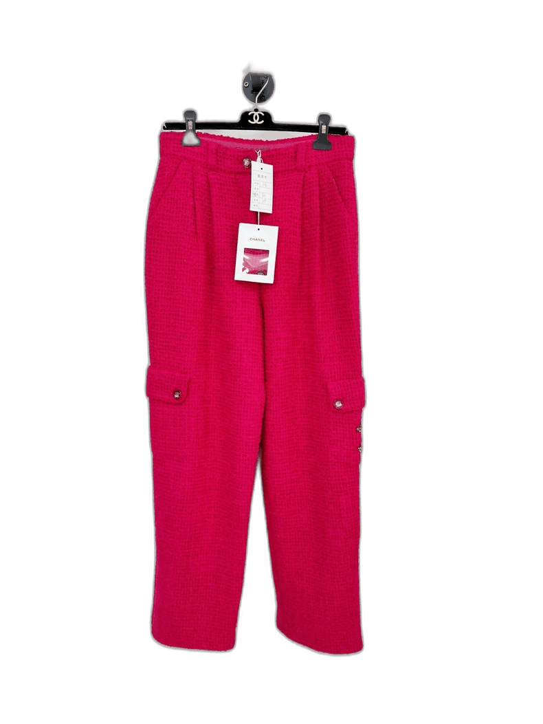 Chanel Chanel Pink Casual Trousers with Tags Size 38" / US 16 / IT 52 - 1 Thumbnail