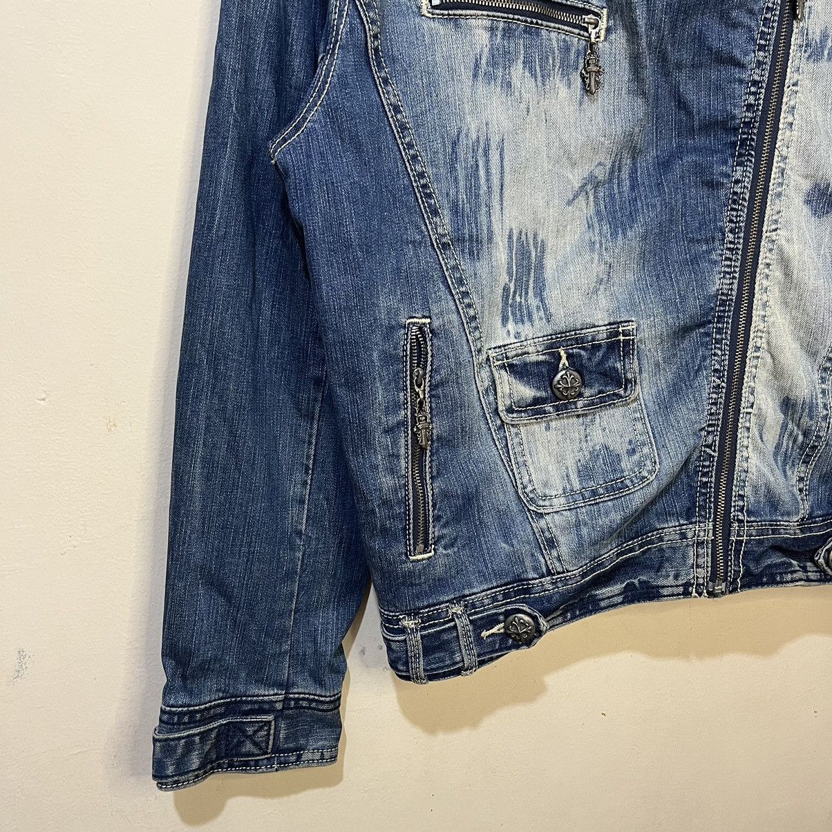 A&G Rock Rare A&G Amal Guessous x Sex Pistols Biker Denim Jacket Size US L / EU 52-54 / 3 - 4 Thumbnail