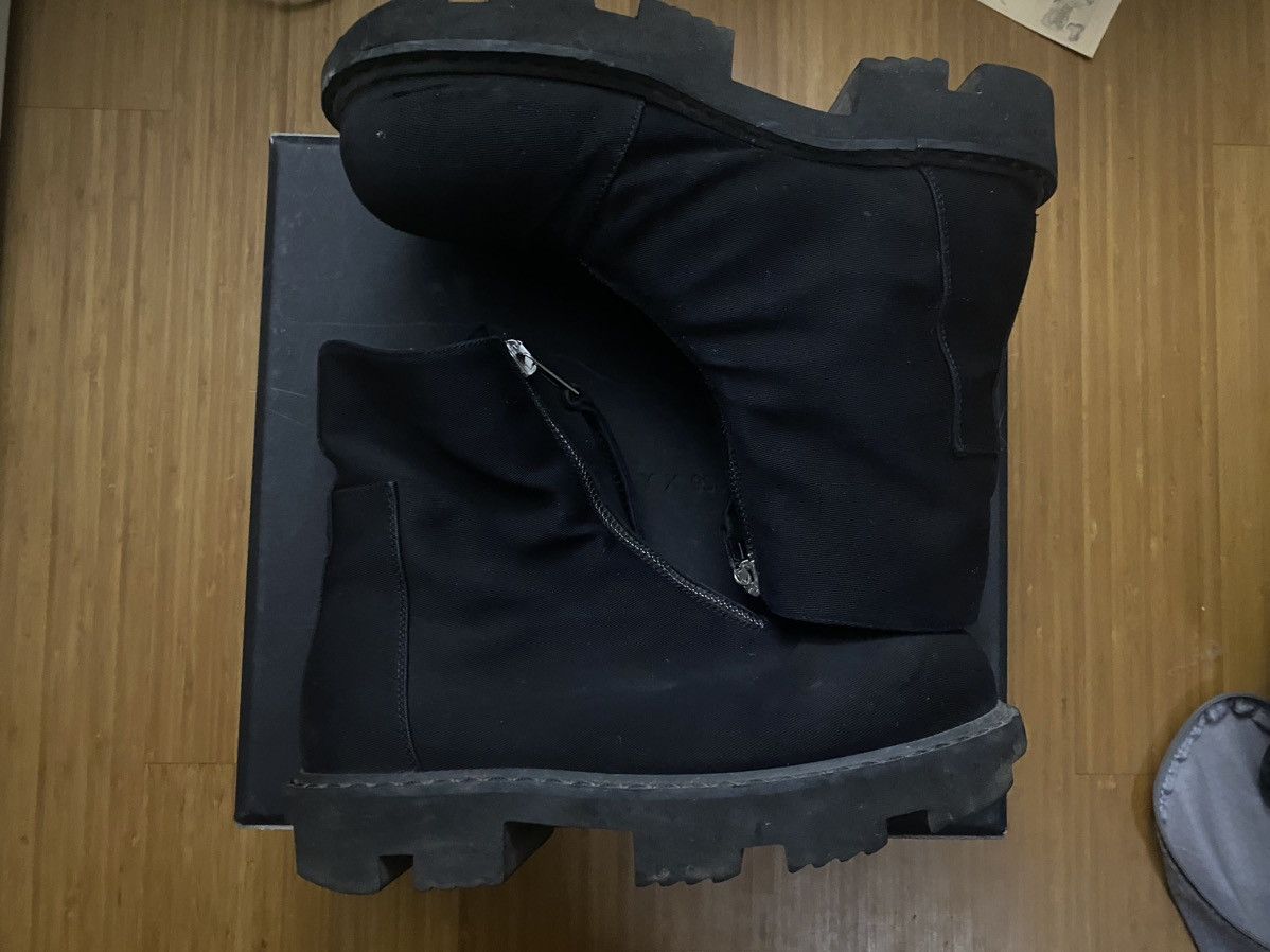 DRKSHDW Megatooth Zipped Canvas Boots