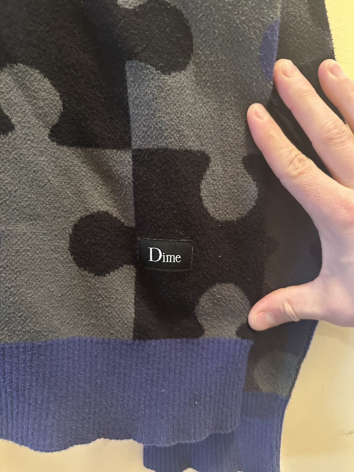 Dime Dime Puzzle Piece Knit Sweater Size US L / EU 52-54 / 3 - 4 Thumbnail