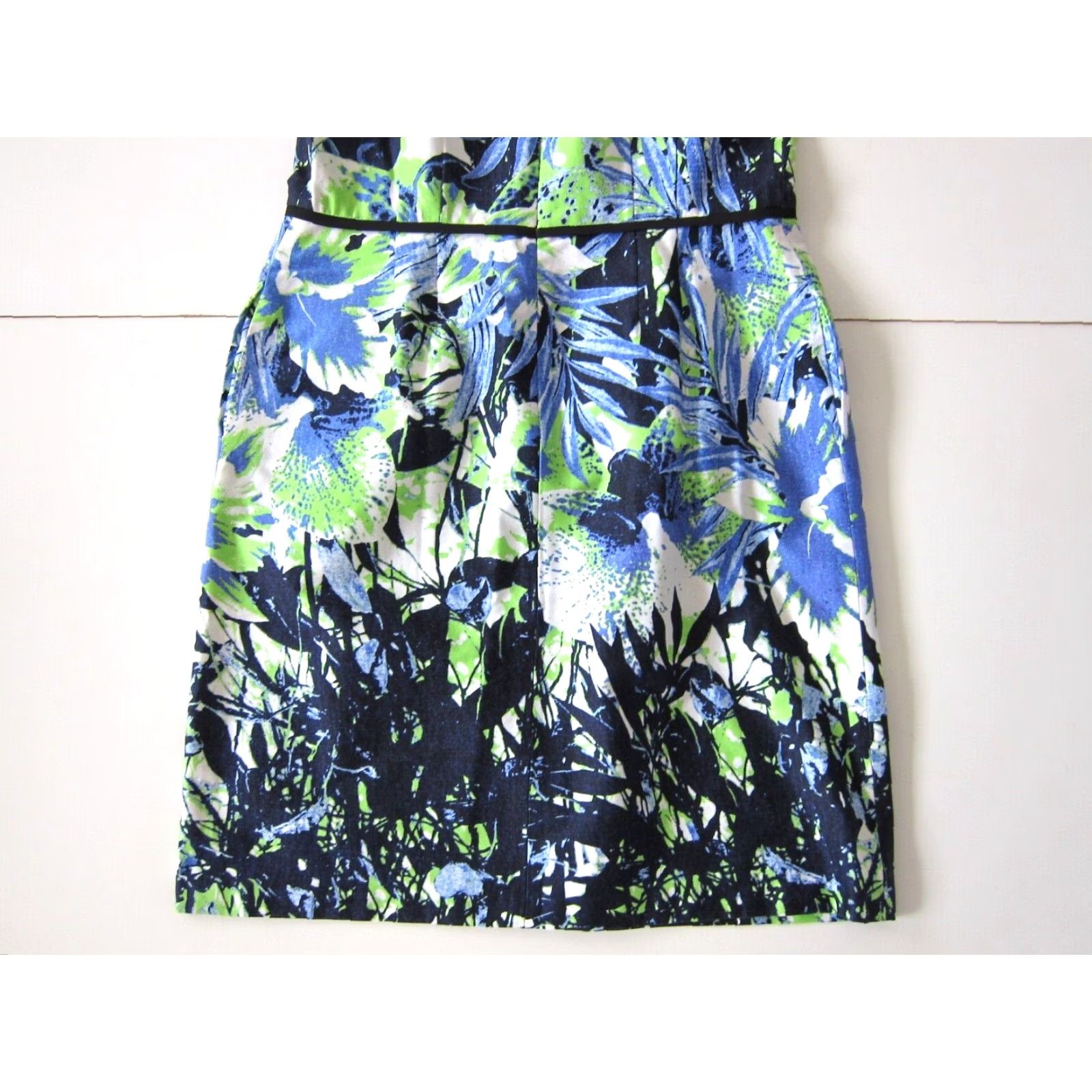 Nine West Nine West Floral Pocket ALine Tank Dress 12 Womens Green Blue White Black Embercharm Size XL / US 12-14 / IT 48-50 - 6 Thumbnail