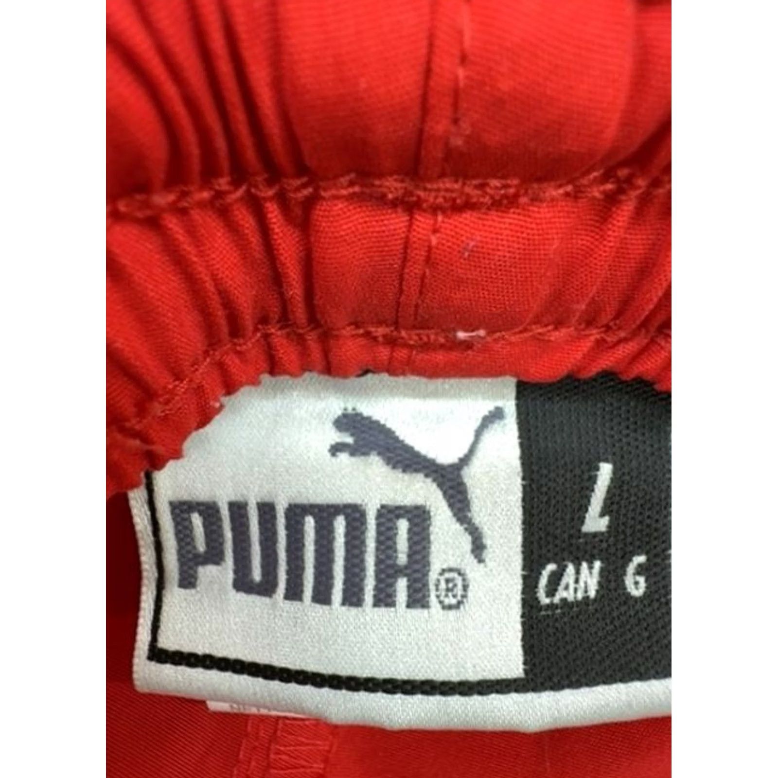 Puma Puma Men's Track Pants Red L Drawstring Regular Thailand Size US 33 - 4 Thumbnail