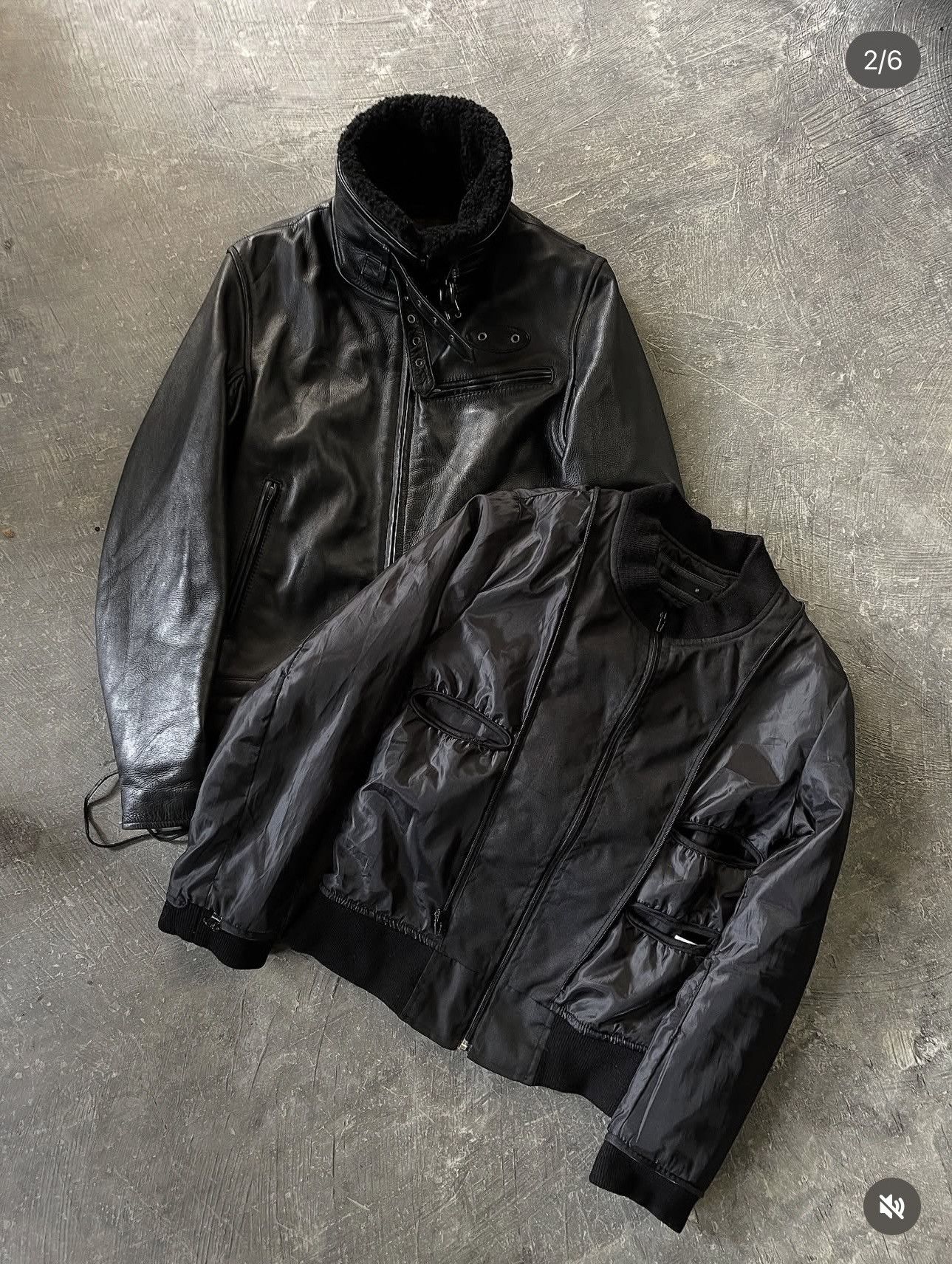 Japanese Brand Liugoo Leather's Black Label Police Leather Jacket Size US S / EU 44-46 / 1 - 2 Thumbnail