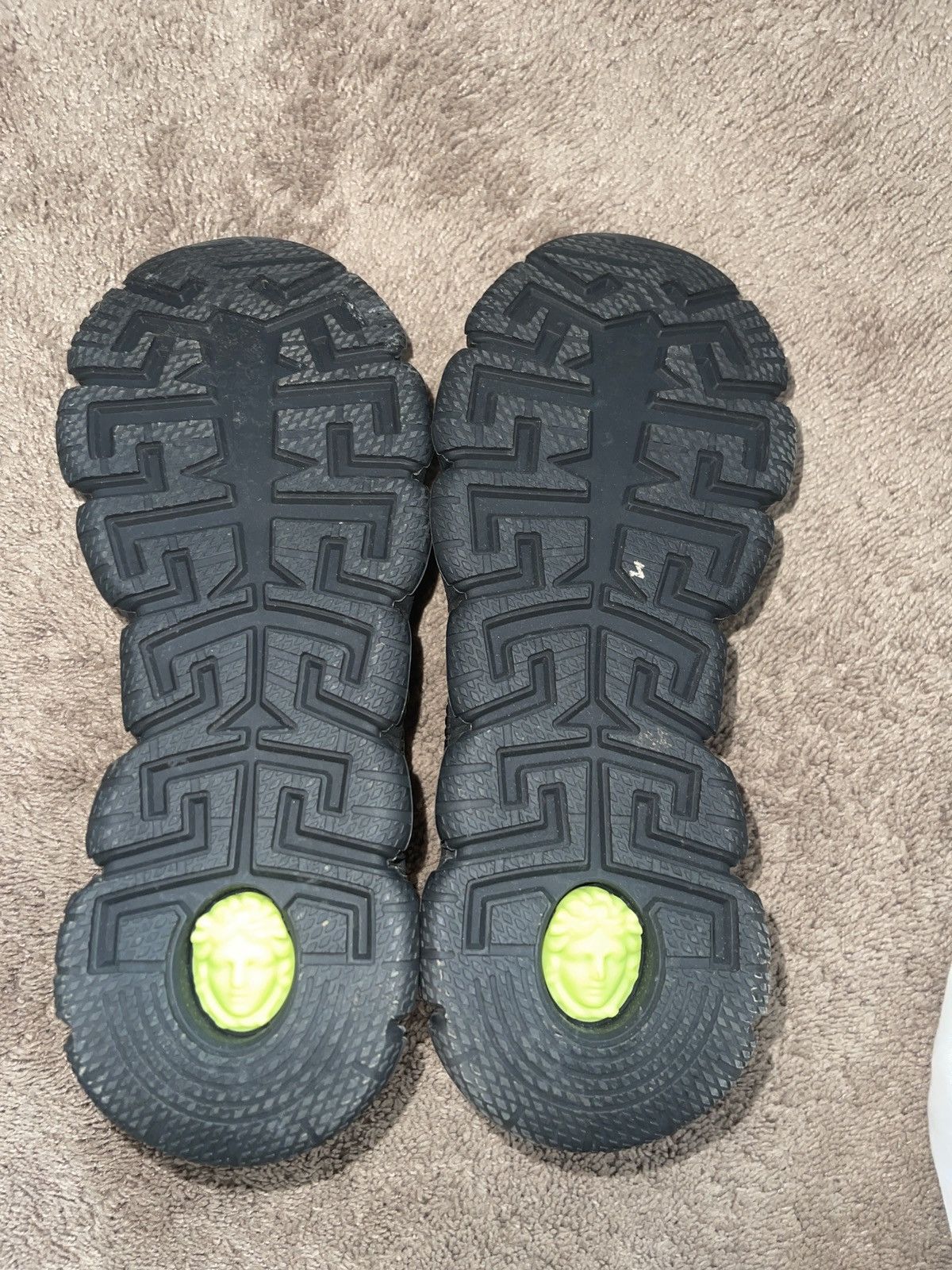Versace Versace Trigreca 'La Greca Signature - Black Multi-Color' Size US 11 / EU 44 - 4 Thumbnail