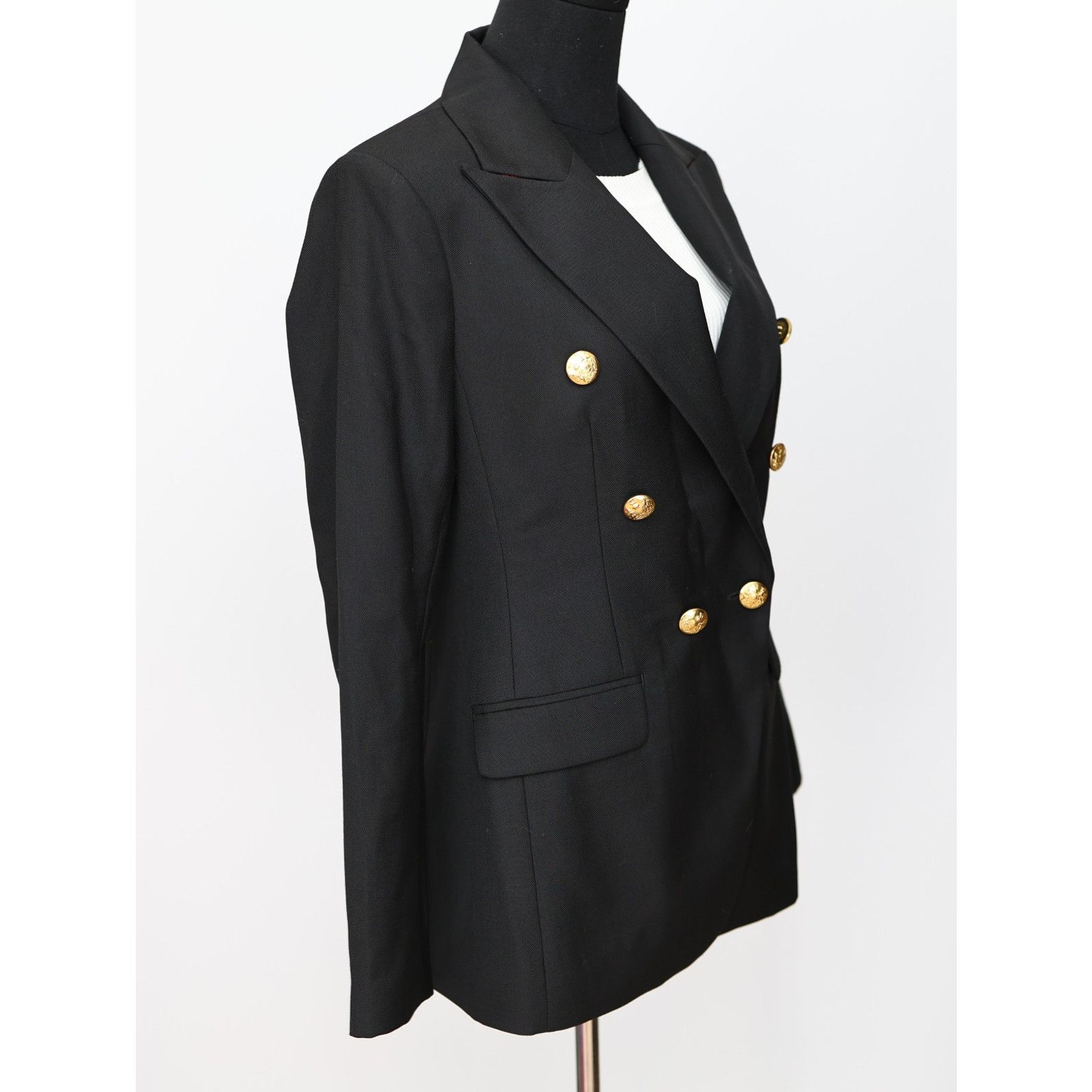Banana Republic NWoT BANANA REPUBLIC Double Breasted Gold Button Blazer Sz 4 Size S / US 4 / IT 40 - 3 Thumbnail