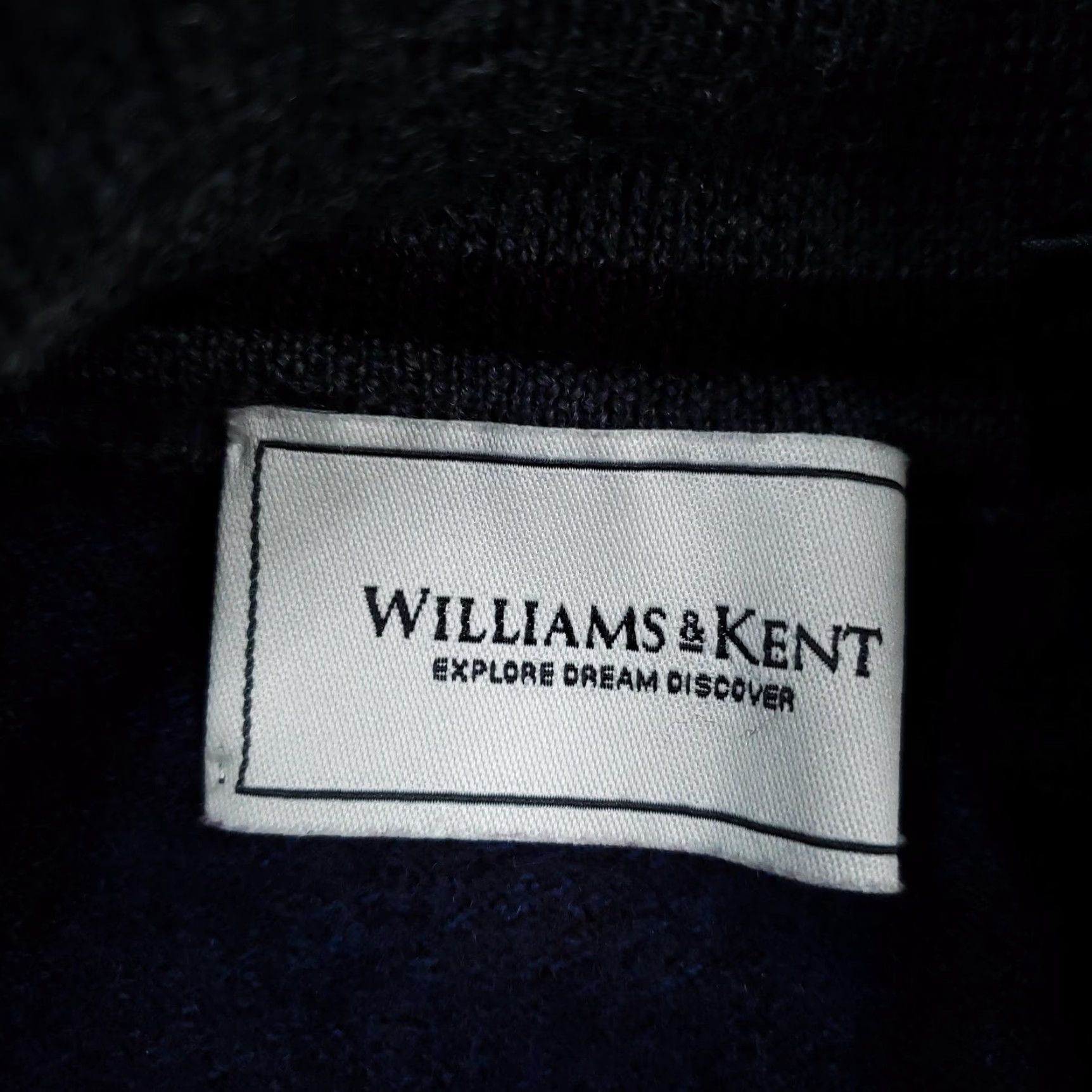 Vintage Williams & Kent Sweater Mens Medium Blue Merino Wool 1/4 Zip Mock Neck Pullover Size US M / EU 48-50 / 2 - 5 Thumbnail