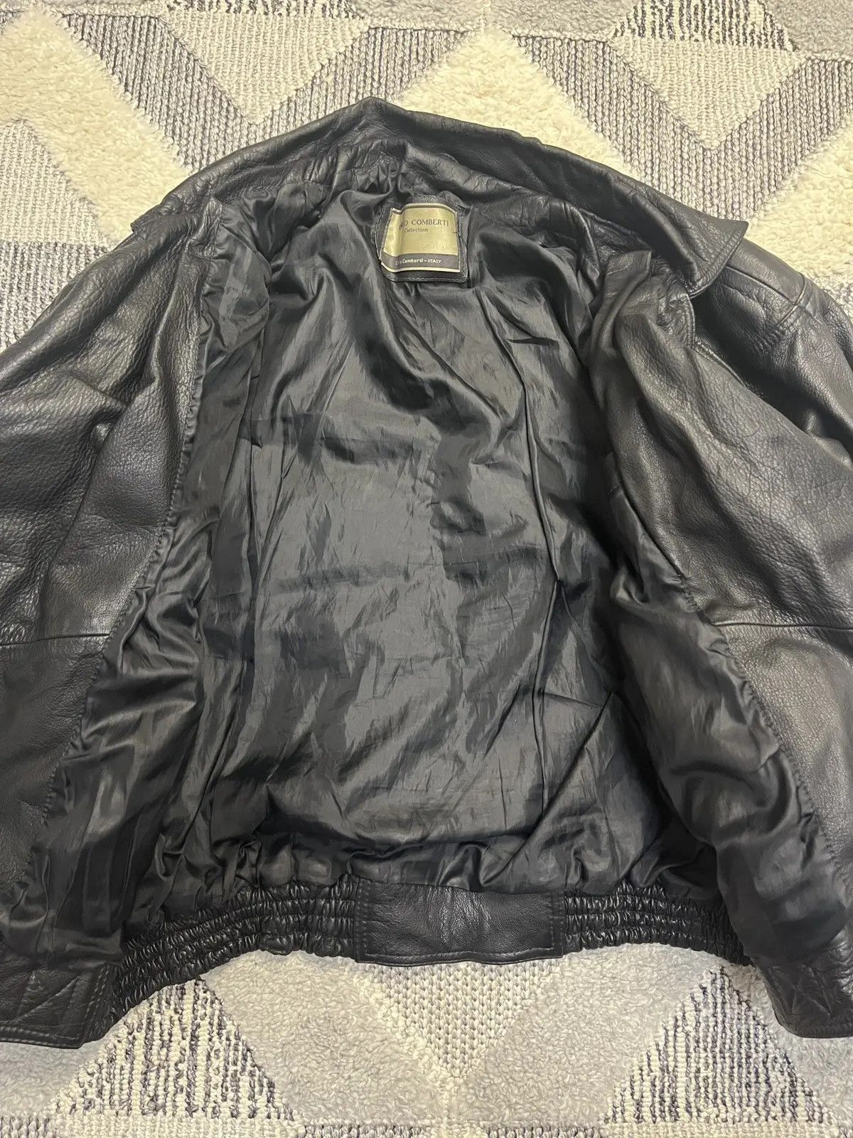 Vintage Carlo Comberti Vintage Leather Jacket Size US XL / EU 56 / 4 - 2 Thumbnail