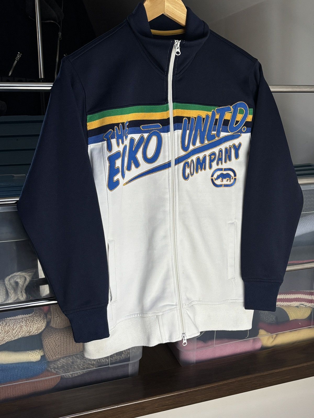 Ecko Unltd. Ecko Unltd. zip up track sweatshirt hip hop rap vintage USA Size US M / EU 48-50 / 2 - 2 Thumbnail