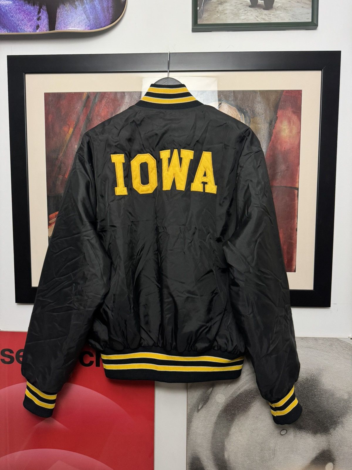Vintage Vintage 1980’s University of Iowa Collegiate Varsity Jacket Size US XL / EU 56 / 4 - 3 Thumbnail