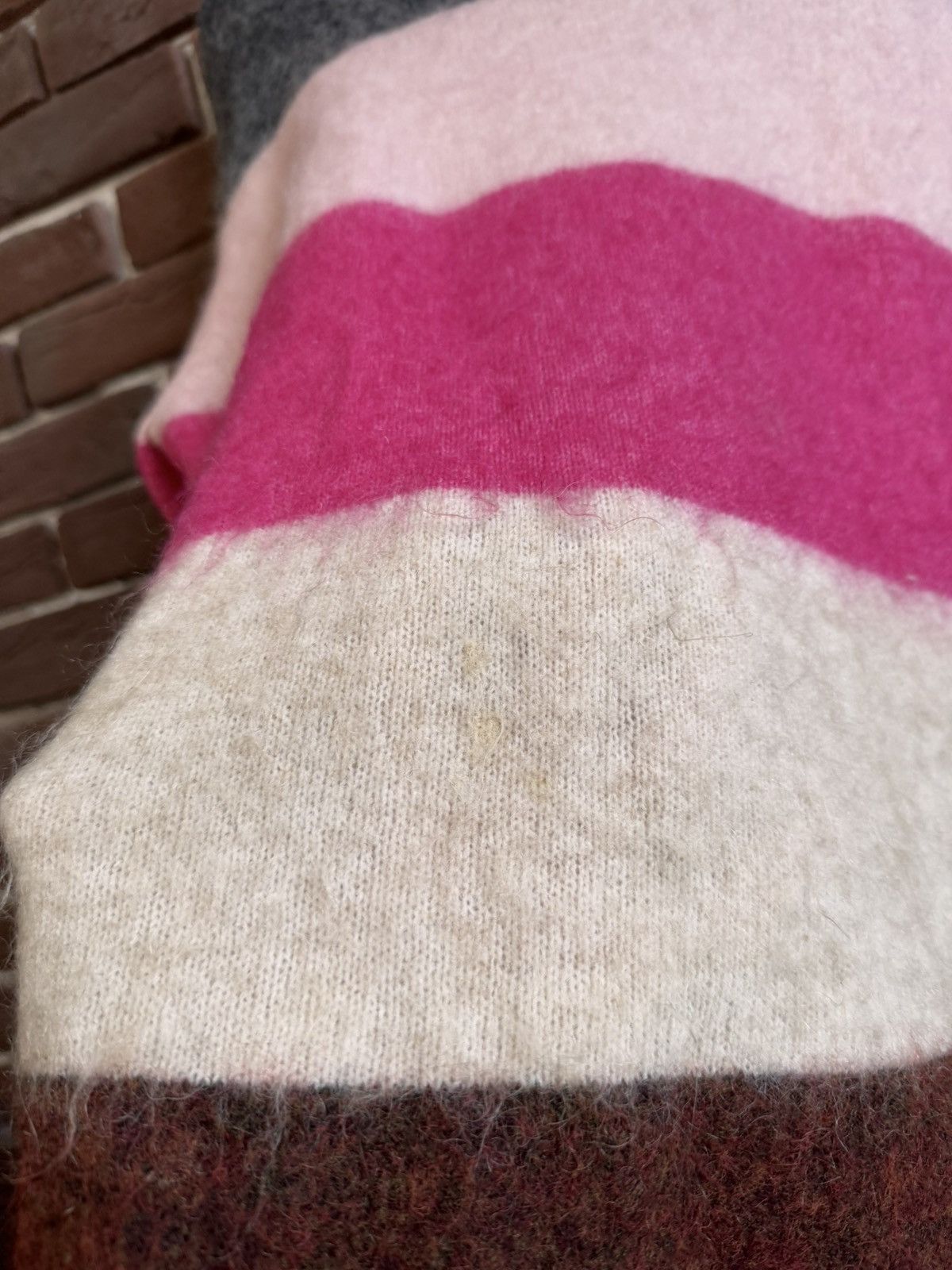 Acne Studios Acne Studios Designer Fuzzy Wool Knit Sweater Striped Size US M / EU 48-50 / 2 - 3 Thumbnail