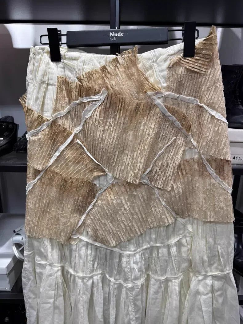 Issey Miyake Issey Miyake size F Origami Series Dyed Lace Long Skirt Size 24" / US 00 / IT 34 - 2 Thumbnail