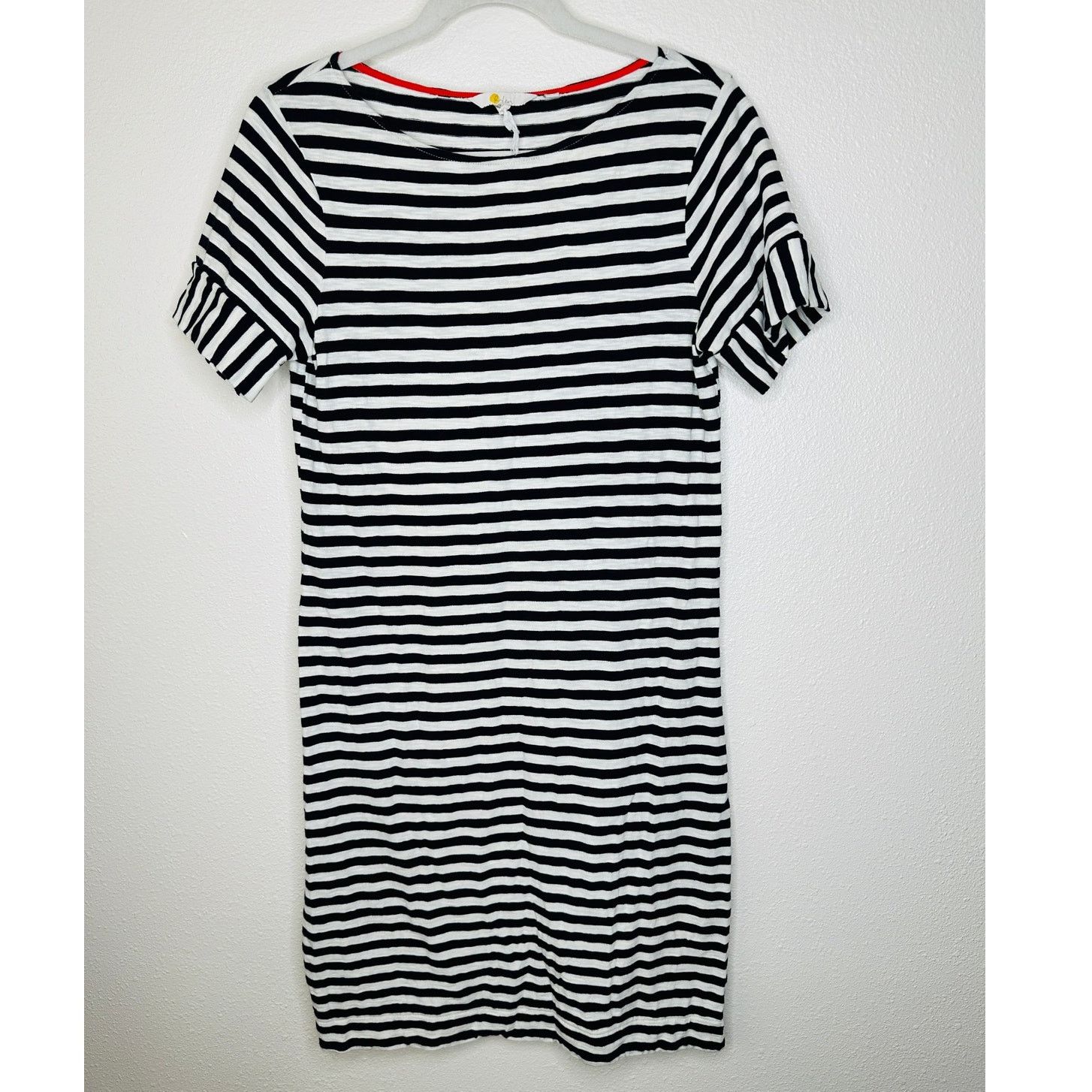 Boden Boden Ivory & Black Stripe Short Sleeve T-Shirt Dress 6 L Size M / US 6-8 / IT 42-44 - 3 Thumbnail
