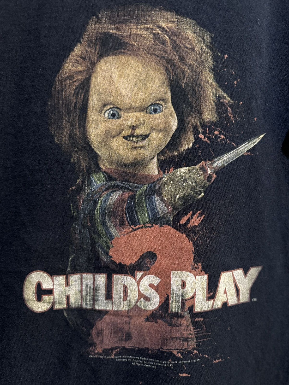 Expert Horror Vintage Y2k Movie Chucky Child’s Play Faded Tee Size US L / EU 52-54 / 3 - 2 Thumbnail