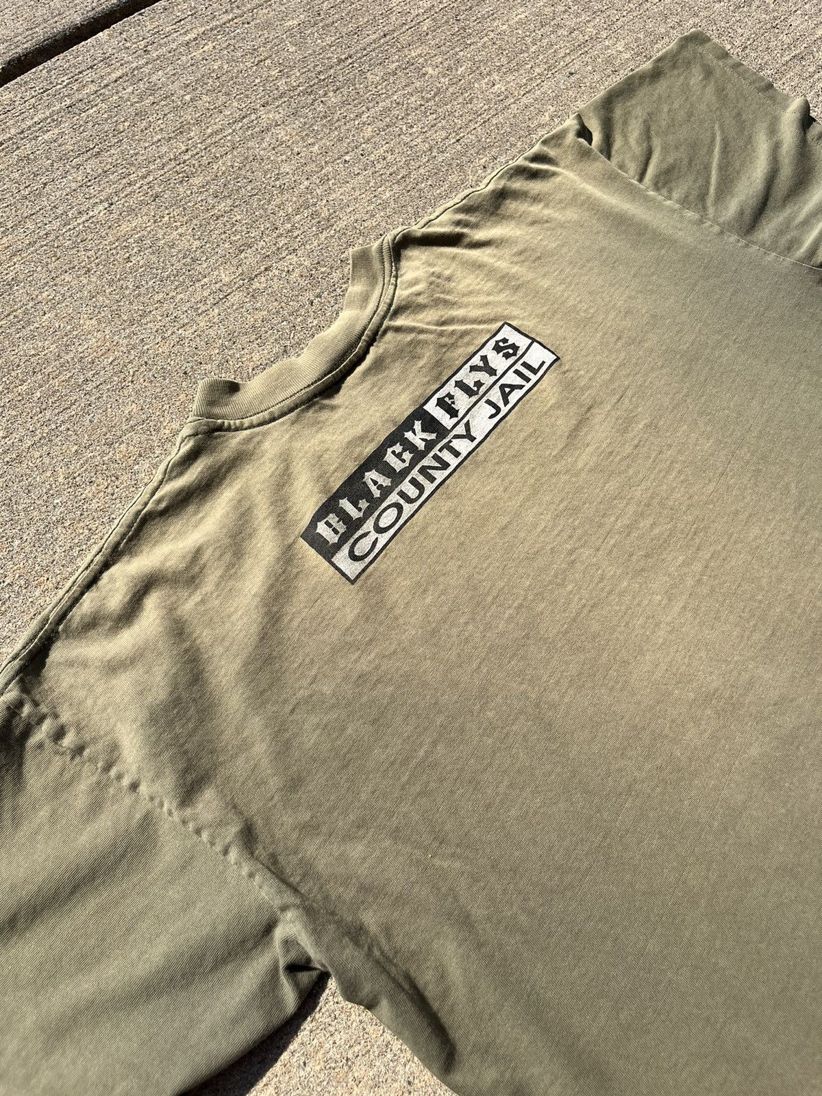 Hook-Ups × Rap Tees × Vintage RARE VINTAGE 90’S BLACK FLYS “COUNTY JAIL” HIP-HOP T-SHIRT Size US XL / EU 56 / 4 - 23 Thumbnail