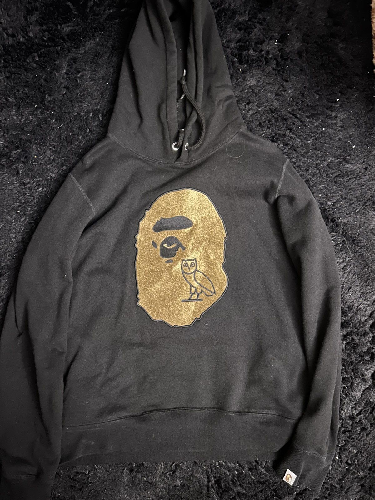 Bape × October's Very Own Bape X OVO Gold Head Ape Hoodie Size US M / EU 48-50 / 2 - 1 Thumbnail