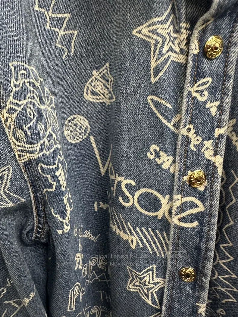 Versace Versace Main line shirt denim jacket Size US XS / EU 42 / 0 - 2 Thumbnail